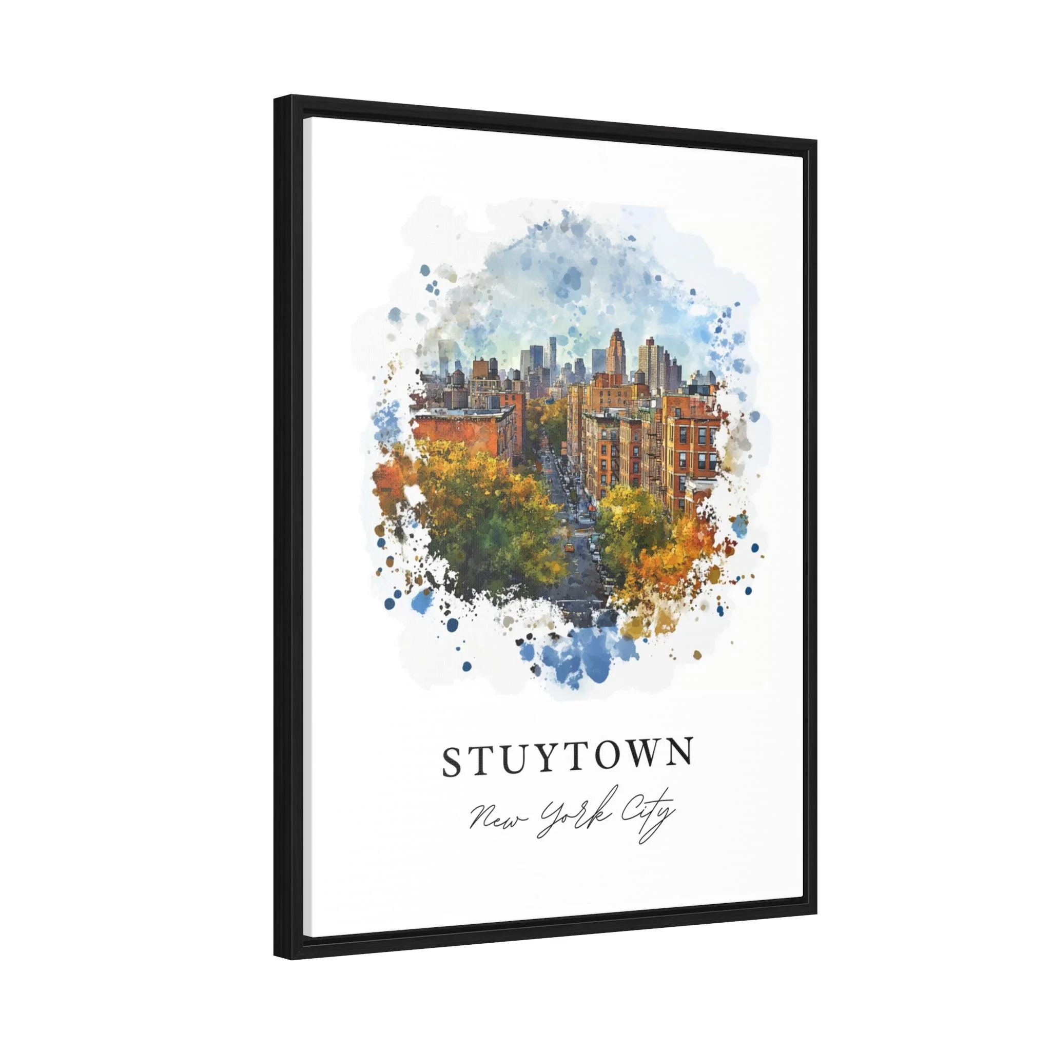 Stuyvesant Town, NYC, New York – Watercolor Art Print - Image 3