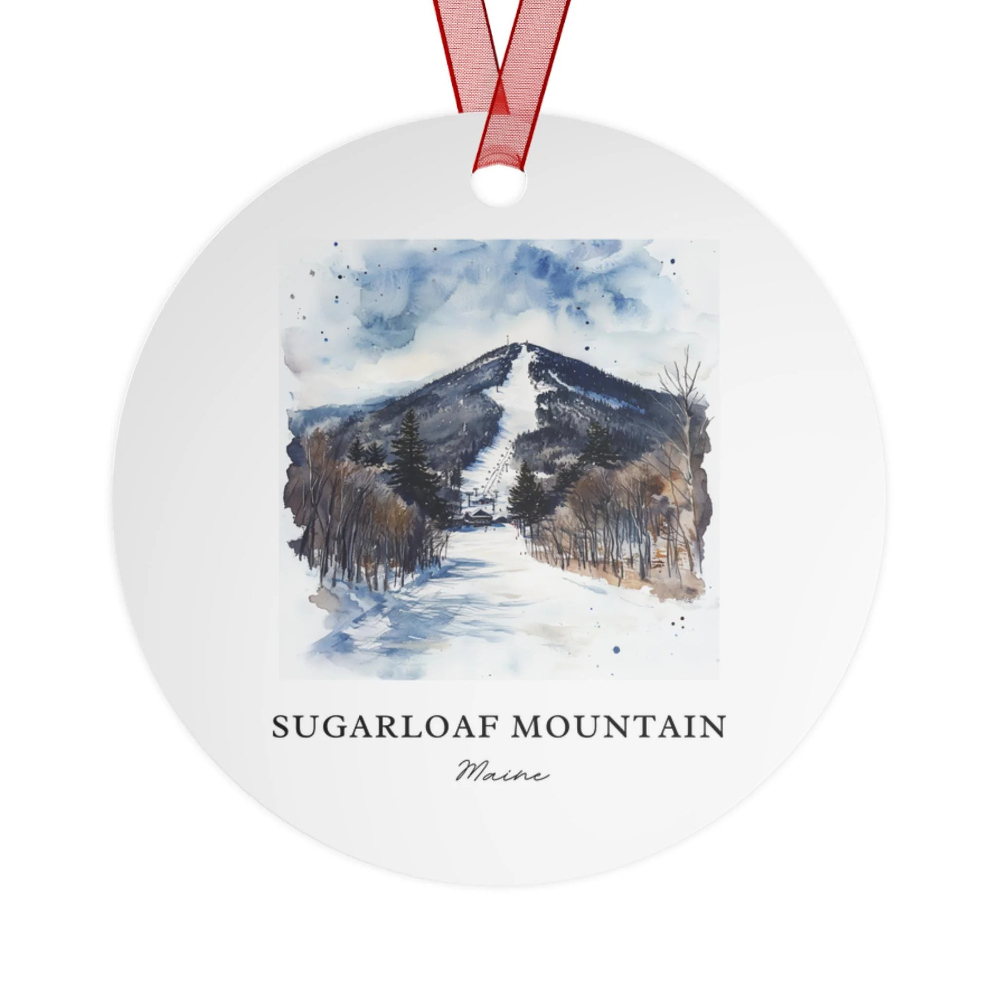 Sugarloaf Mountain Ornament: Unique Sugarloaf Mtn Souvenir, Sugarloaf Ski Decor, and Authentic Carrabassett Gift - Image 2