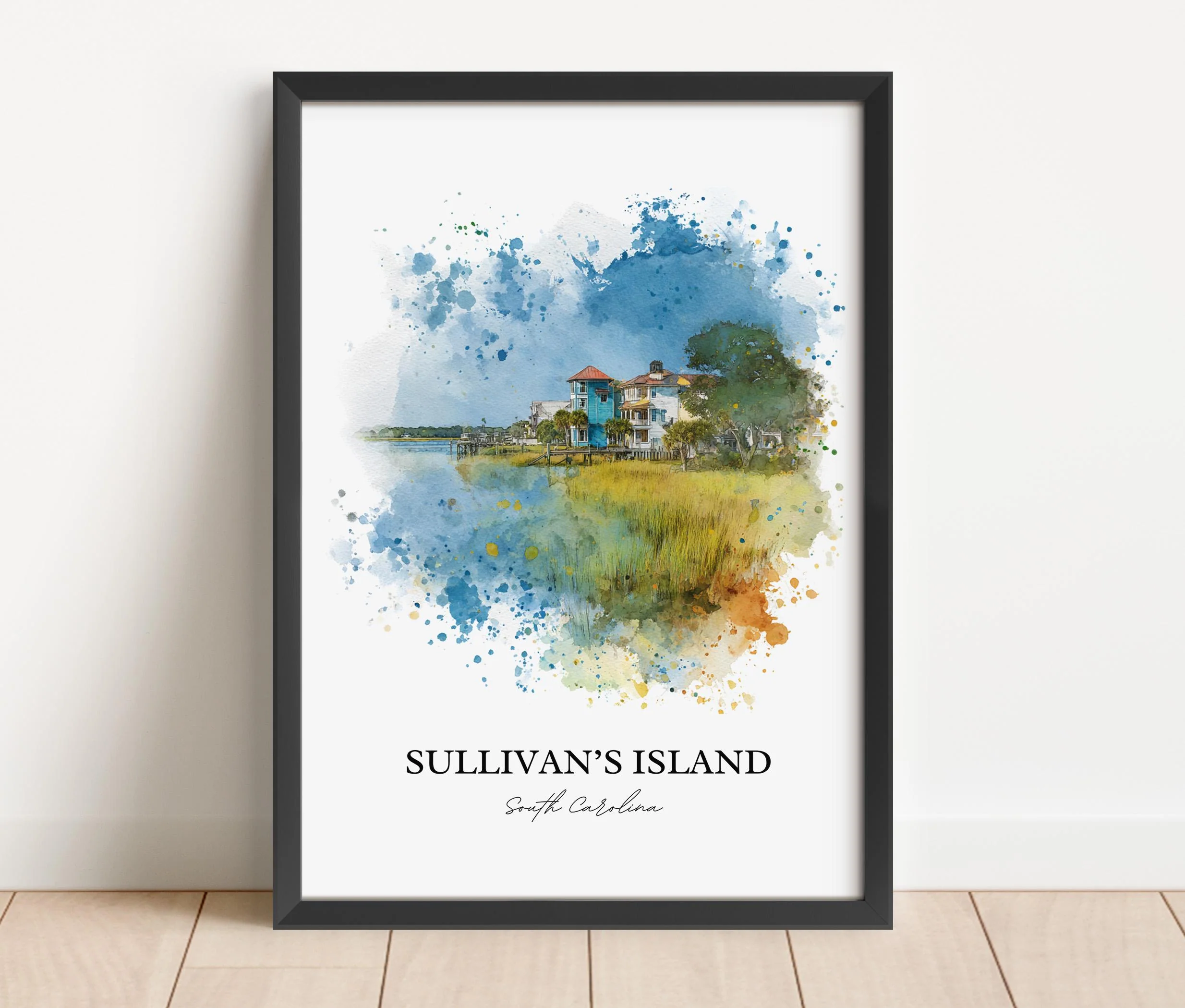 Sullivans Island, SC – Watercolor Art Print - Image 2