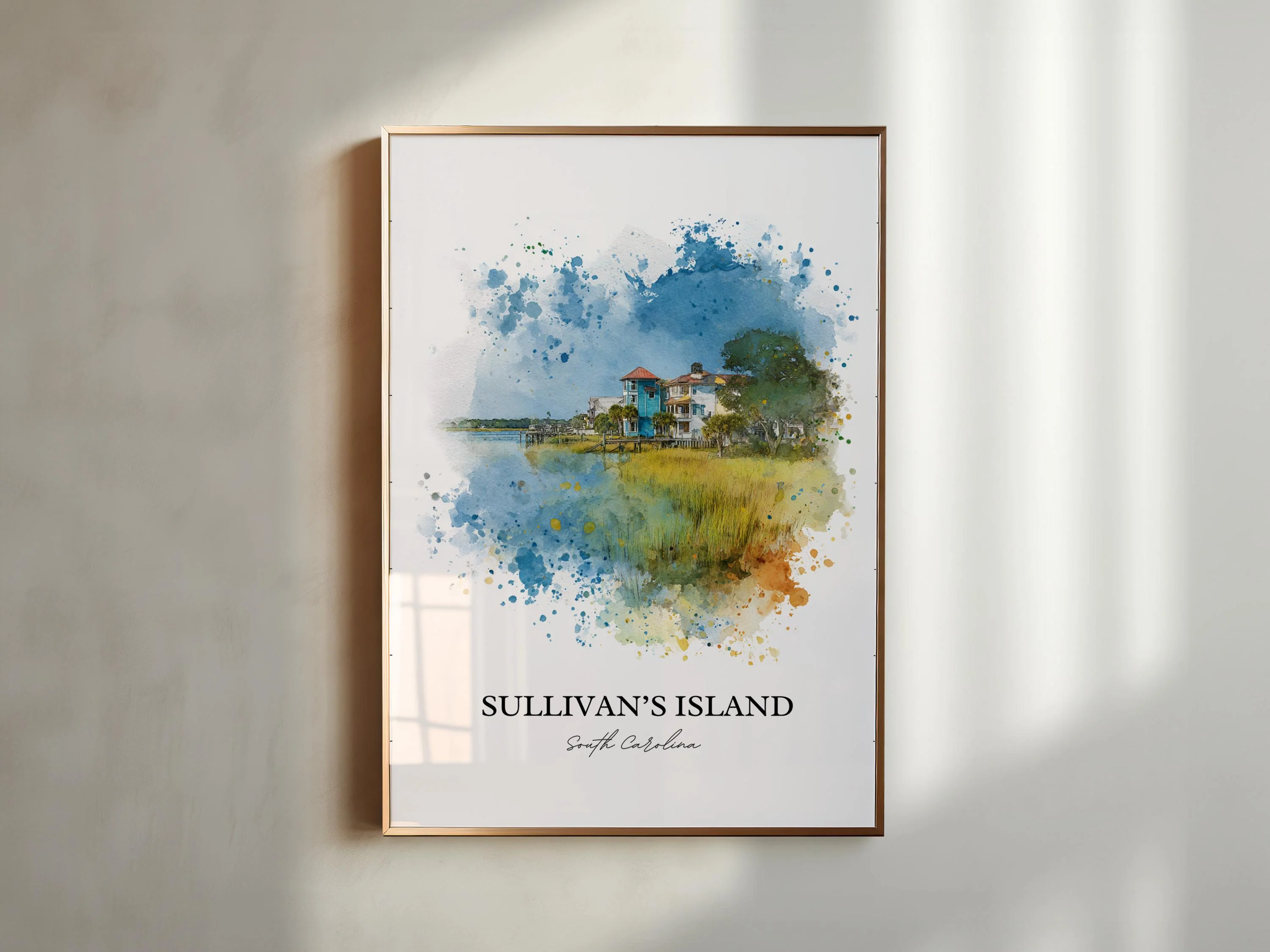 Sullivans Island, SC – Watercolor Art Print - Image 4
