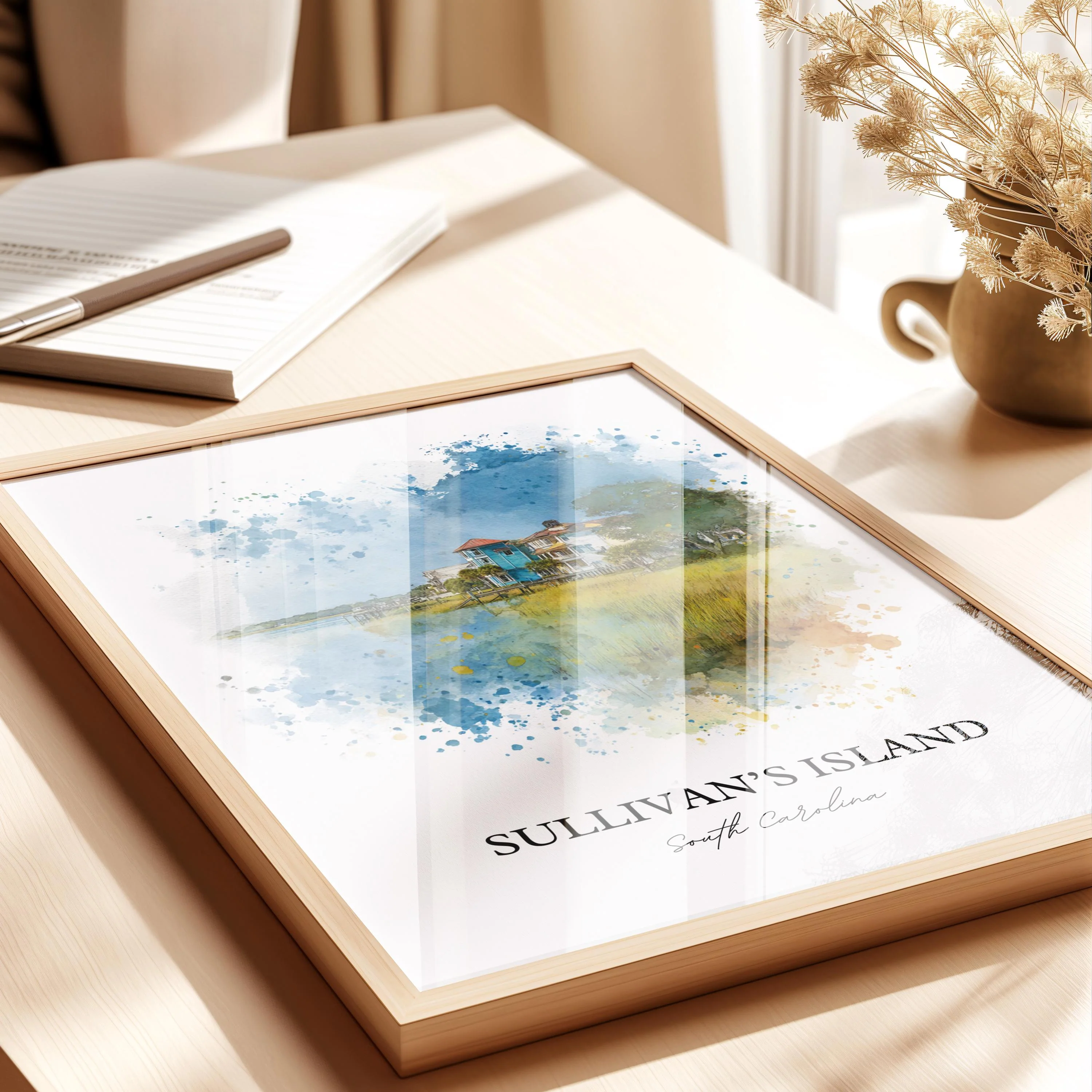 Sullivans Island, SC – Watercolor Art Print - Image 7