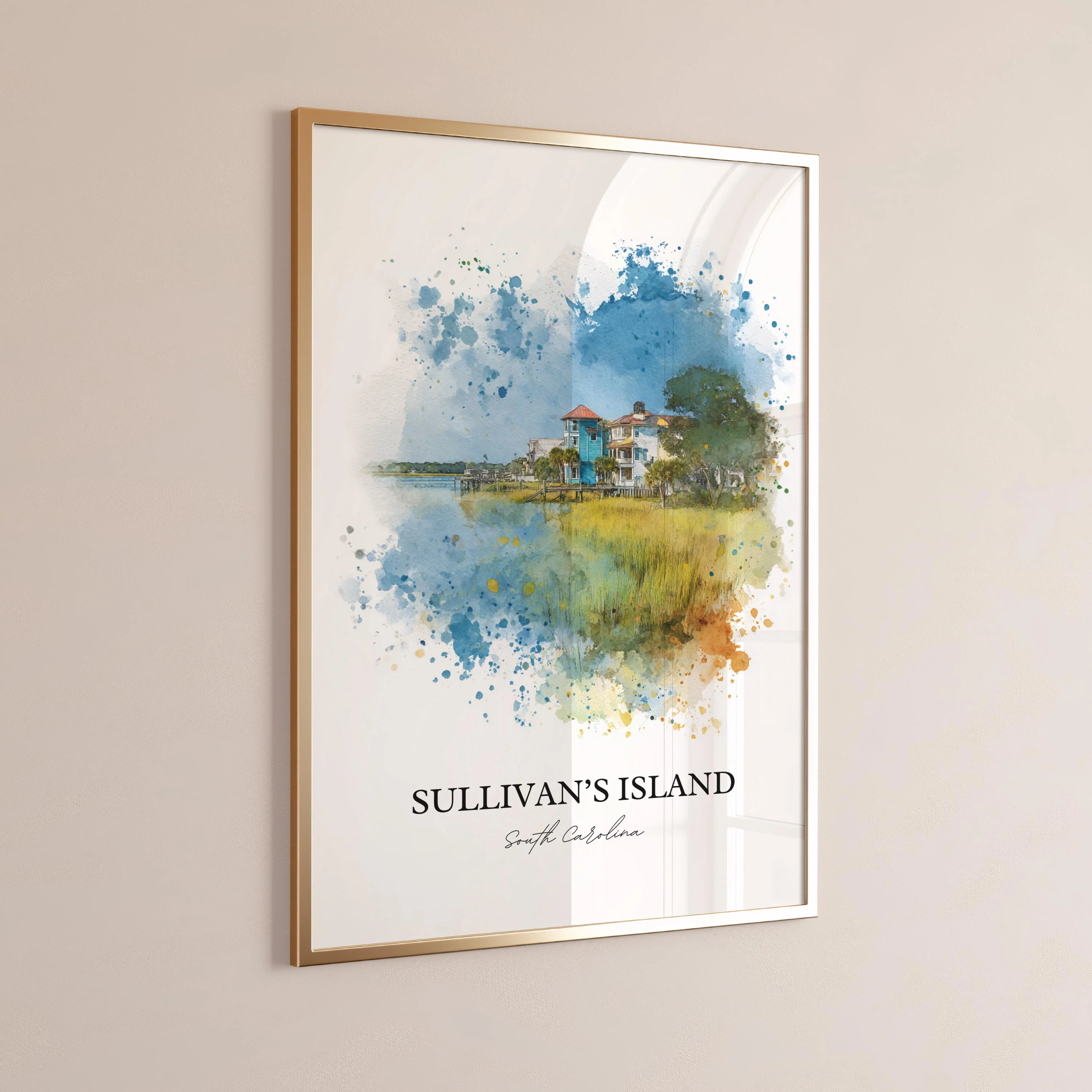 Sullivans Island, SC – Watercolor Art Print - Image 8