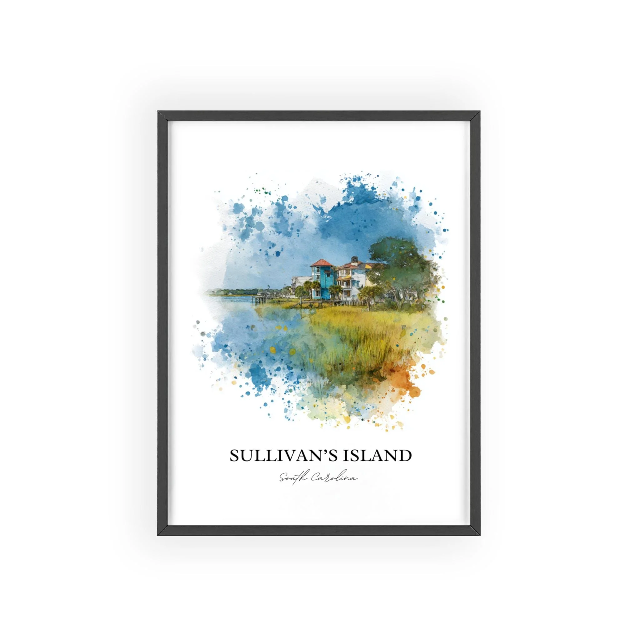 Sullivans Island, SC – Watercolor Art Print - Image 9