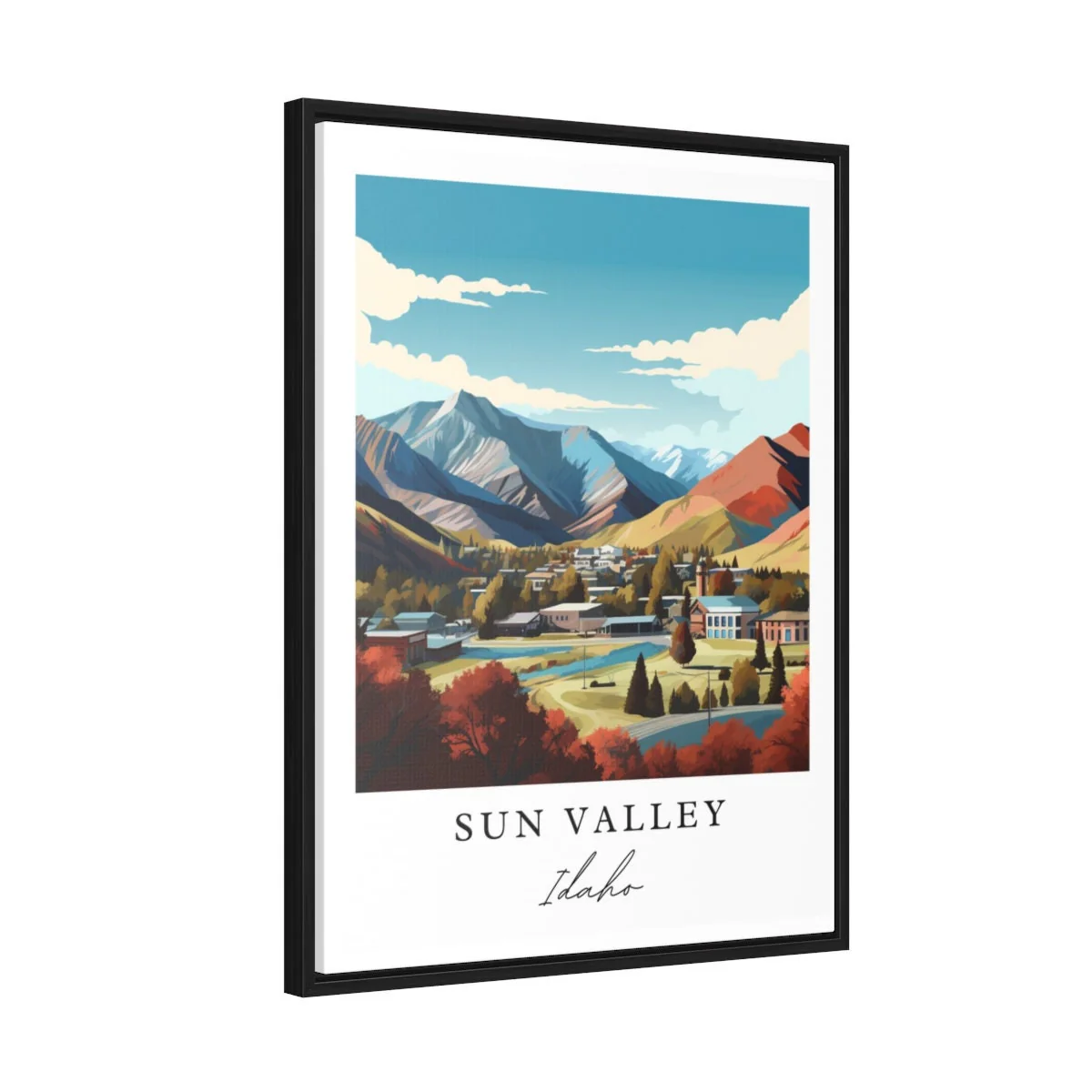 Sun Valley, Idaho, Idaho – Watercolor Art Print - Image 6