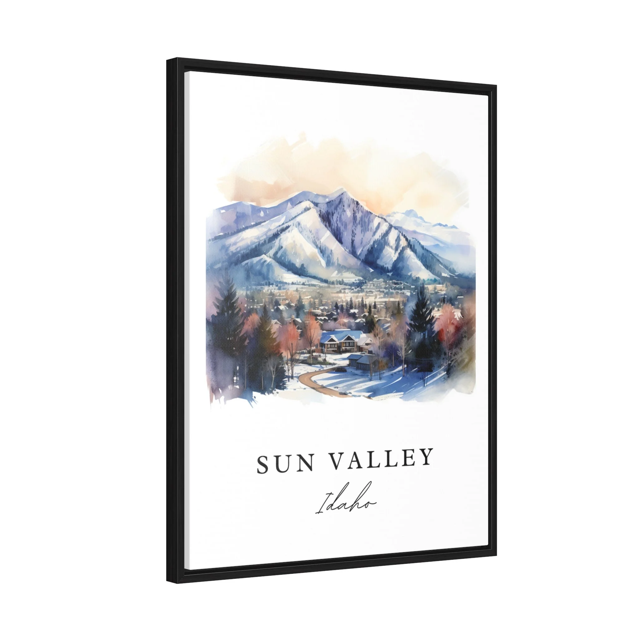 Sun Valley, Idaho, Idaho – Watercolor Art Print - Image 7
