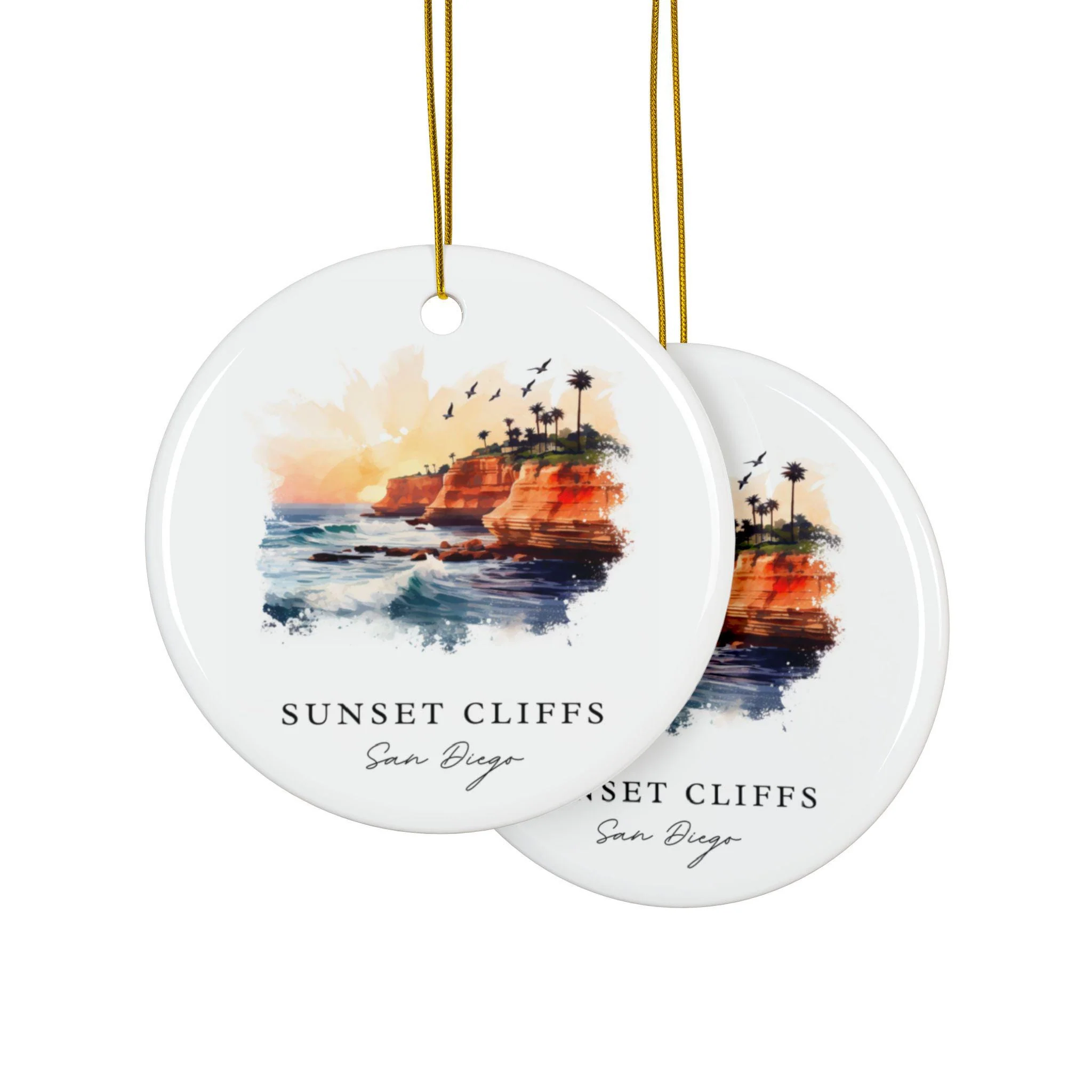 Sunset Cliffs Ornament: Unique Sunset Cliffs Souvenir, San Diego Xmas Decor, and Authentic San Diego Gift - Image 2