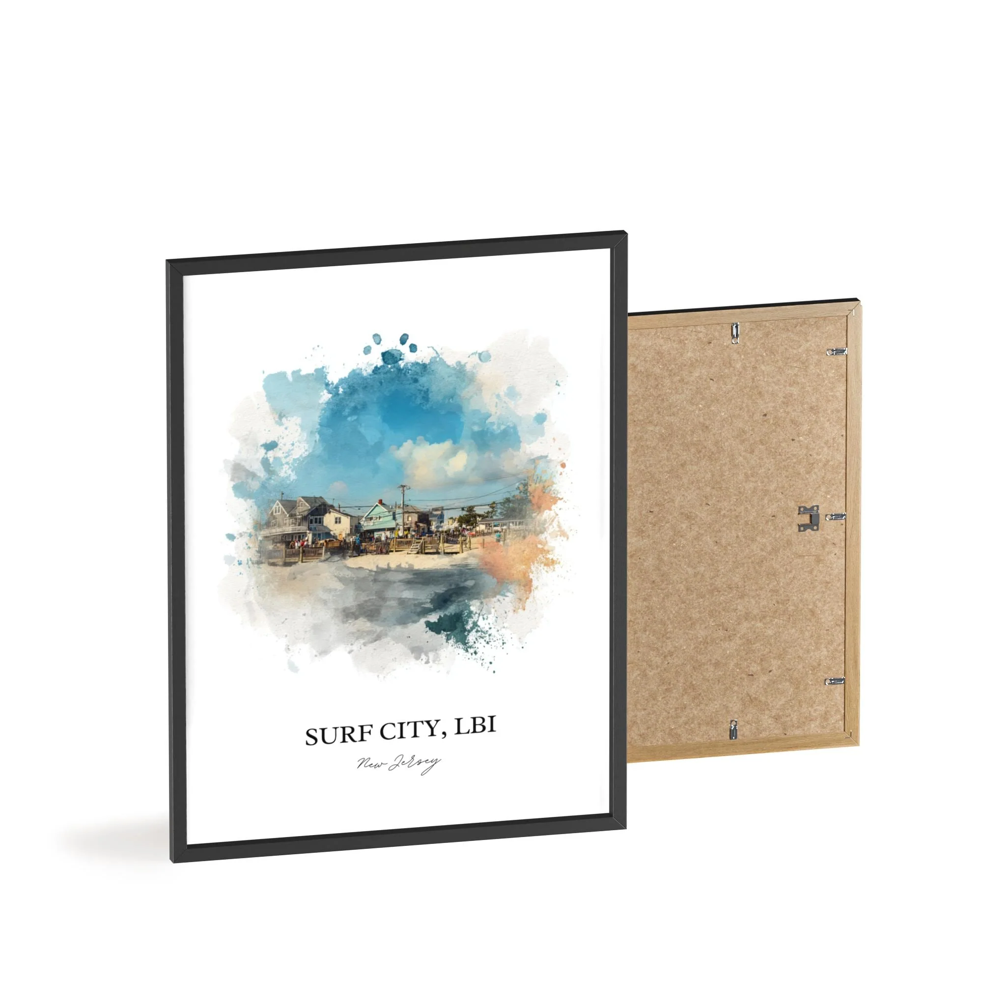 Surf City, NJ – Watercolor Art Print - Image 10