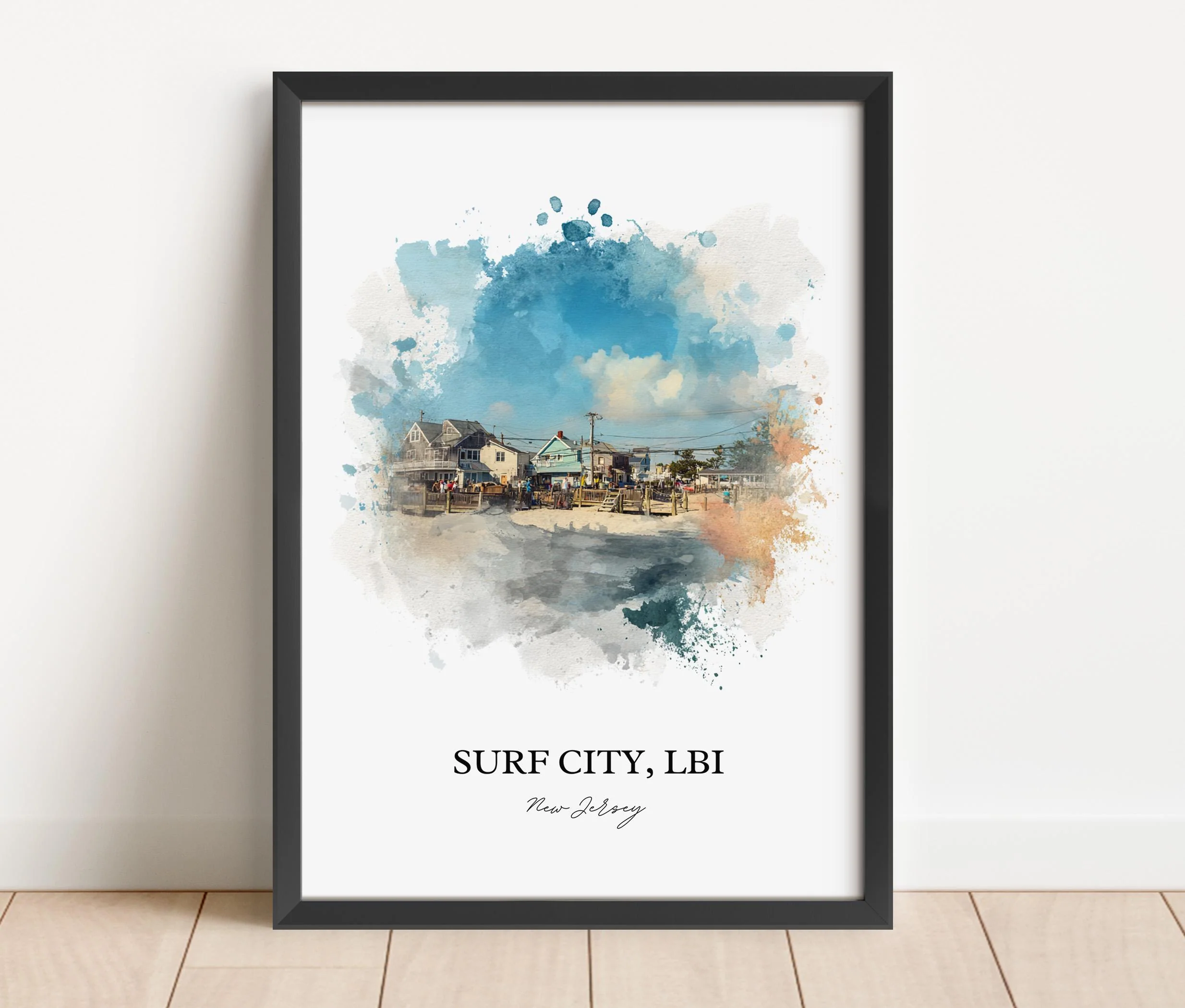 Surf City, NJ – Watercolor Art Print - Image 8