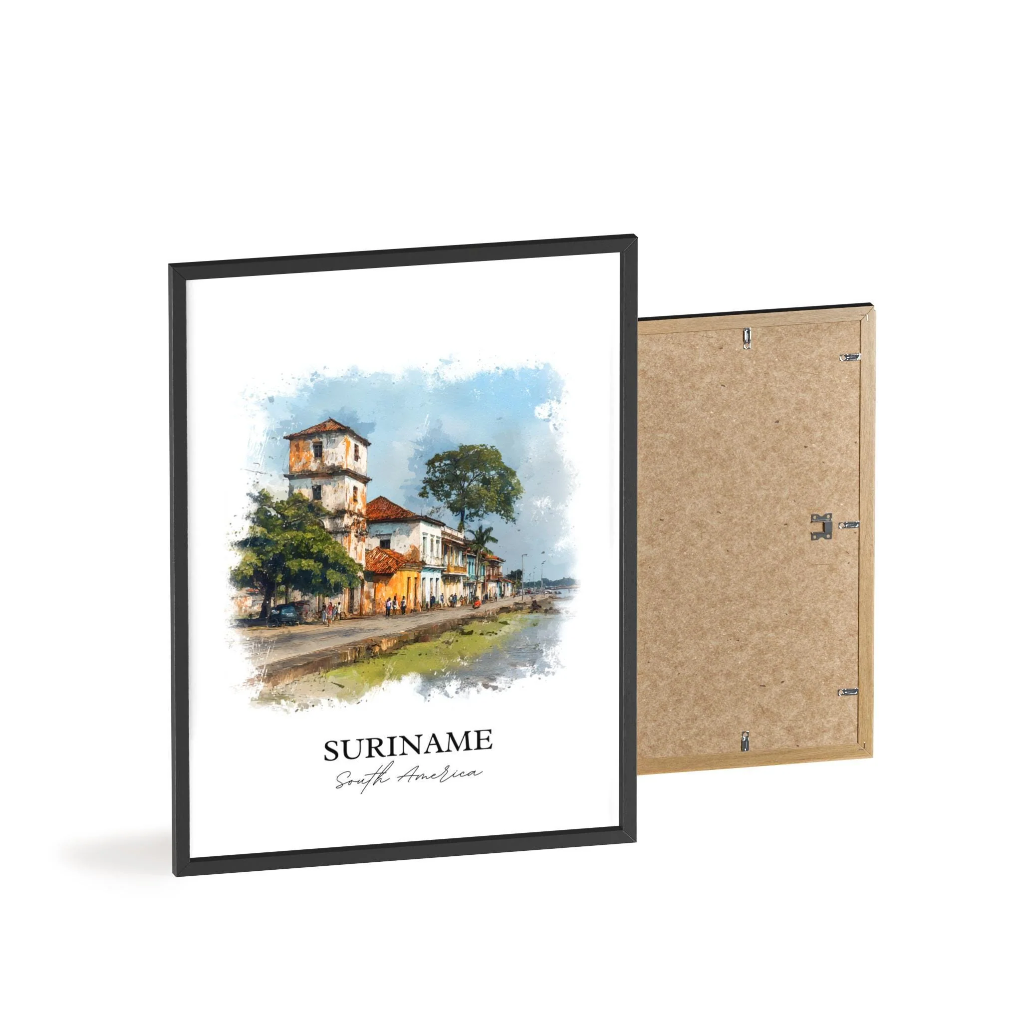 Suriname, Suriname – Watercolor Art Print - Image 8