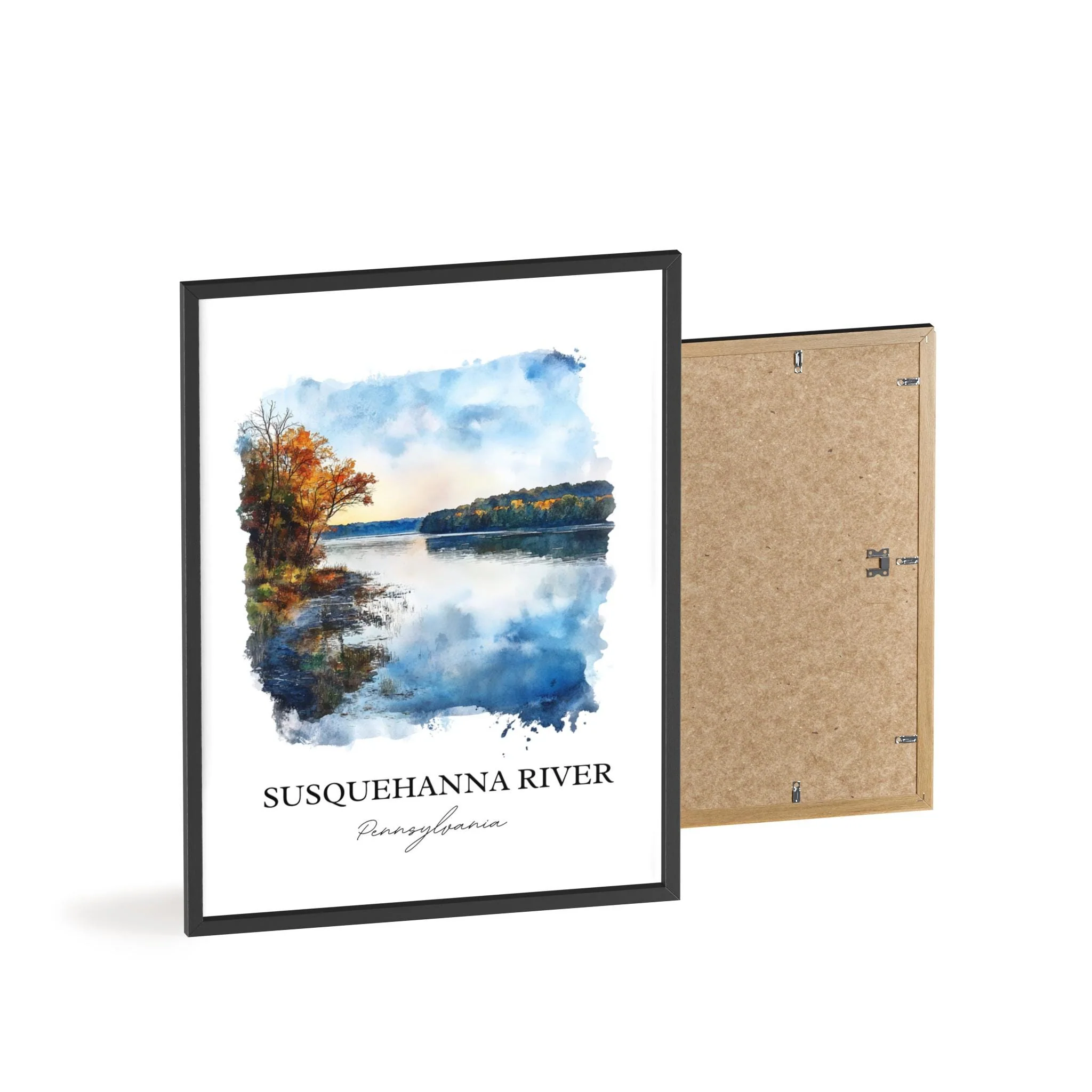 Susquehanna River, USA – Watercolor Art Print - Image 8