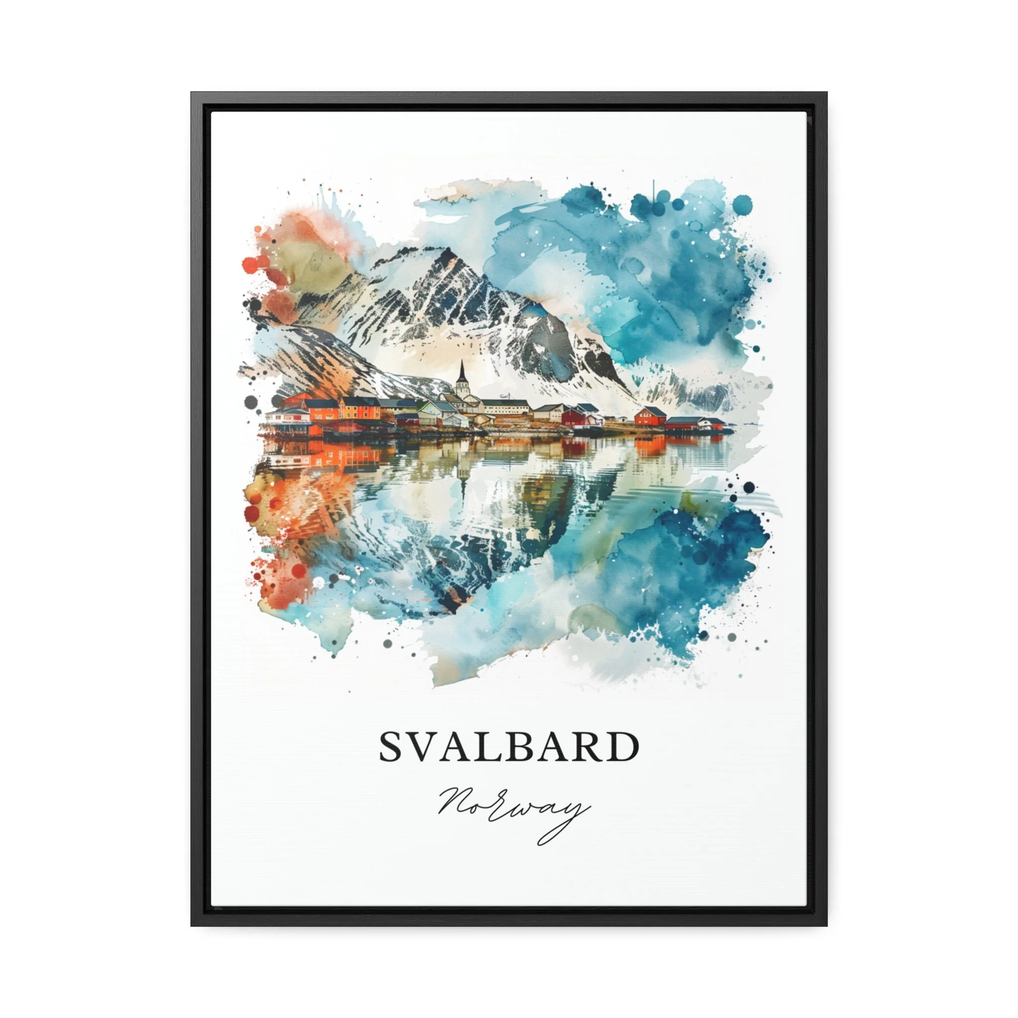 Svalbard, Norway – Watercolor Art Print - Image 5