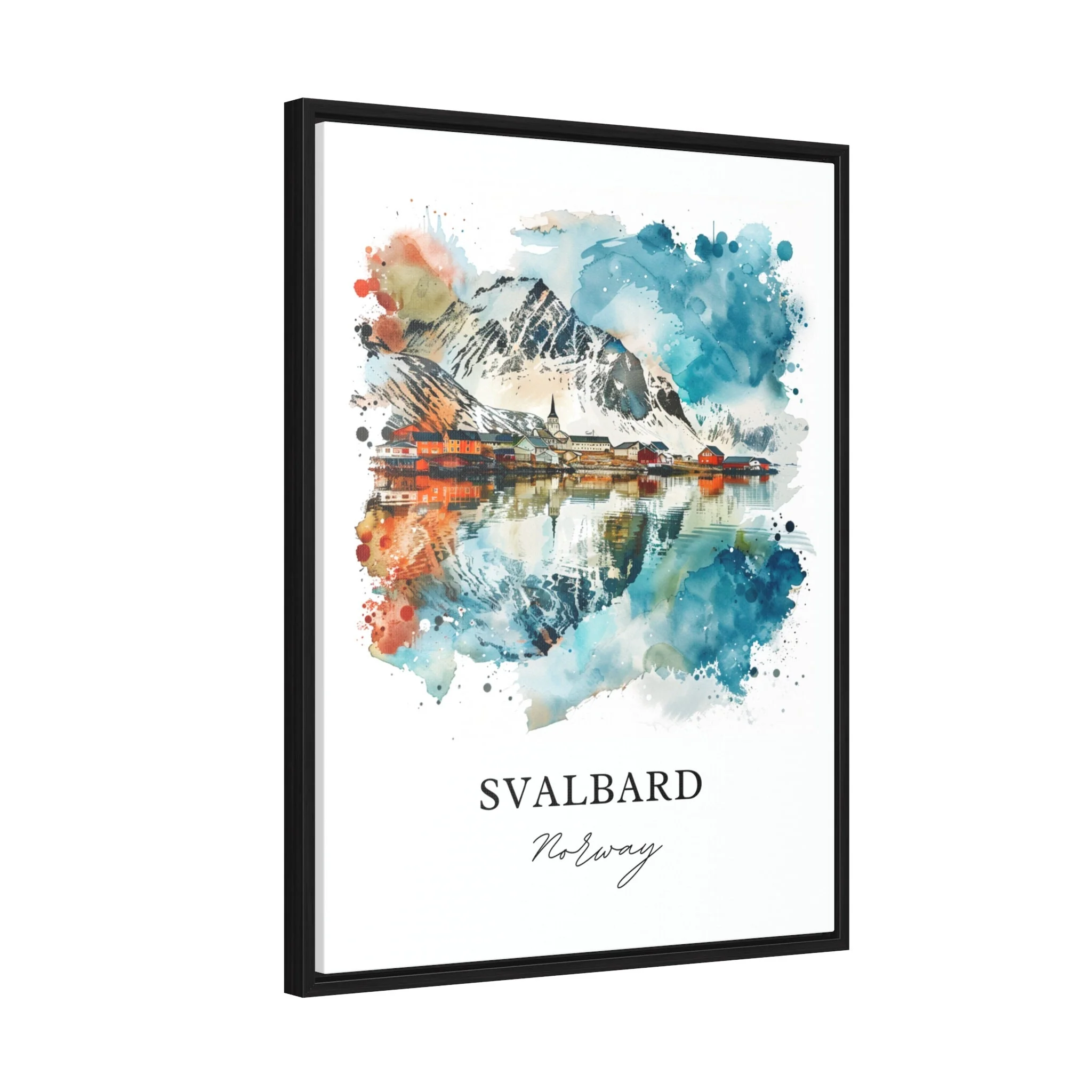 Svalbard, Norway – Watercolor Art Print - Image 6