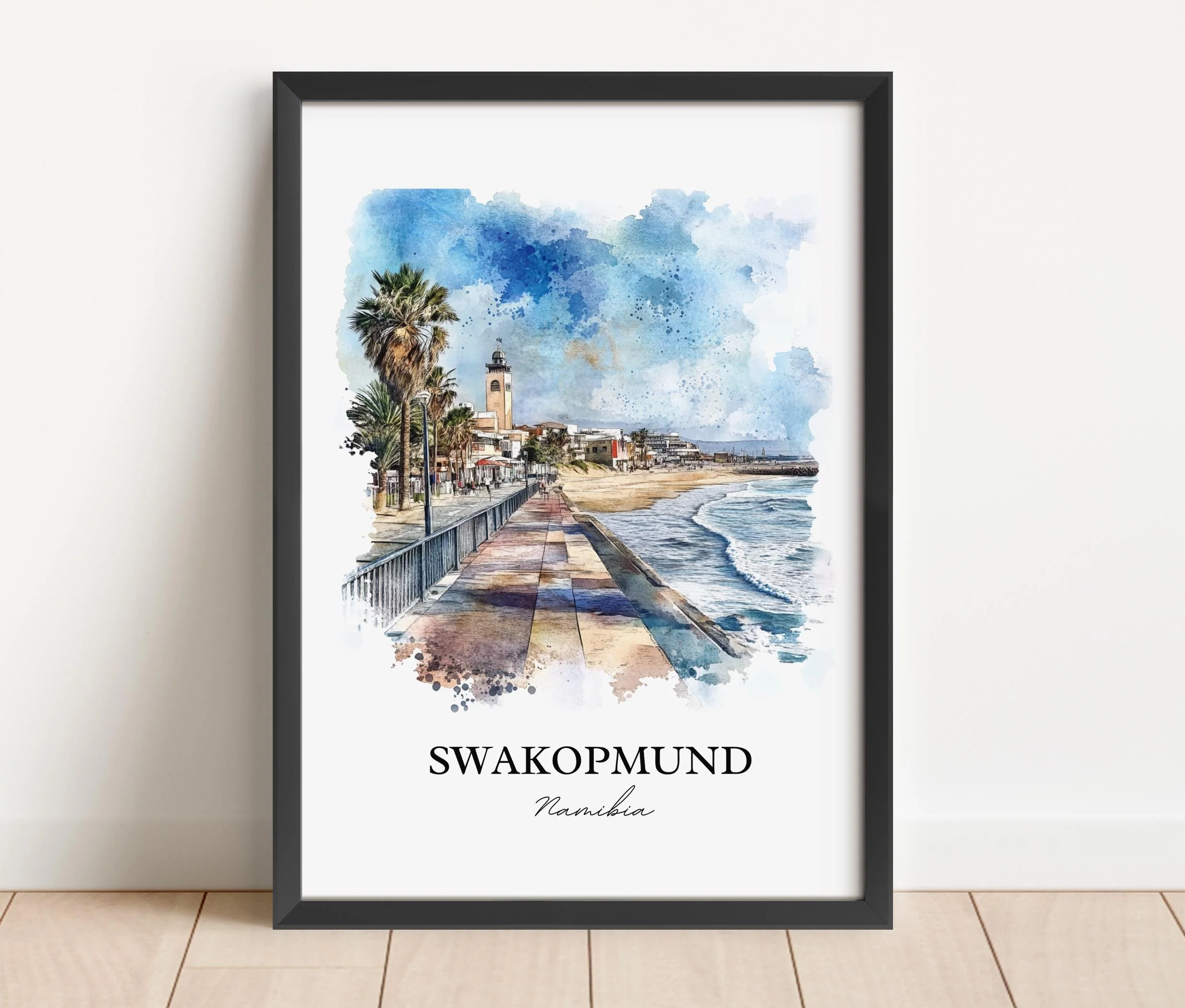 Swakopmund, Namibia – Watercolor Art Print - Image 5