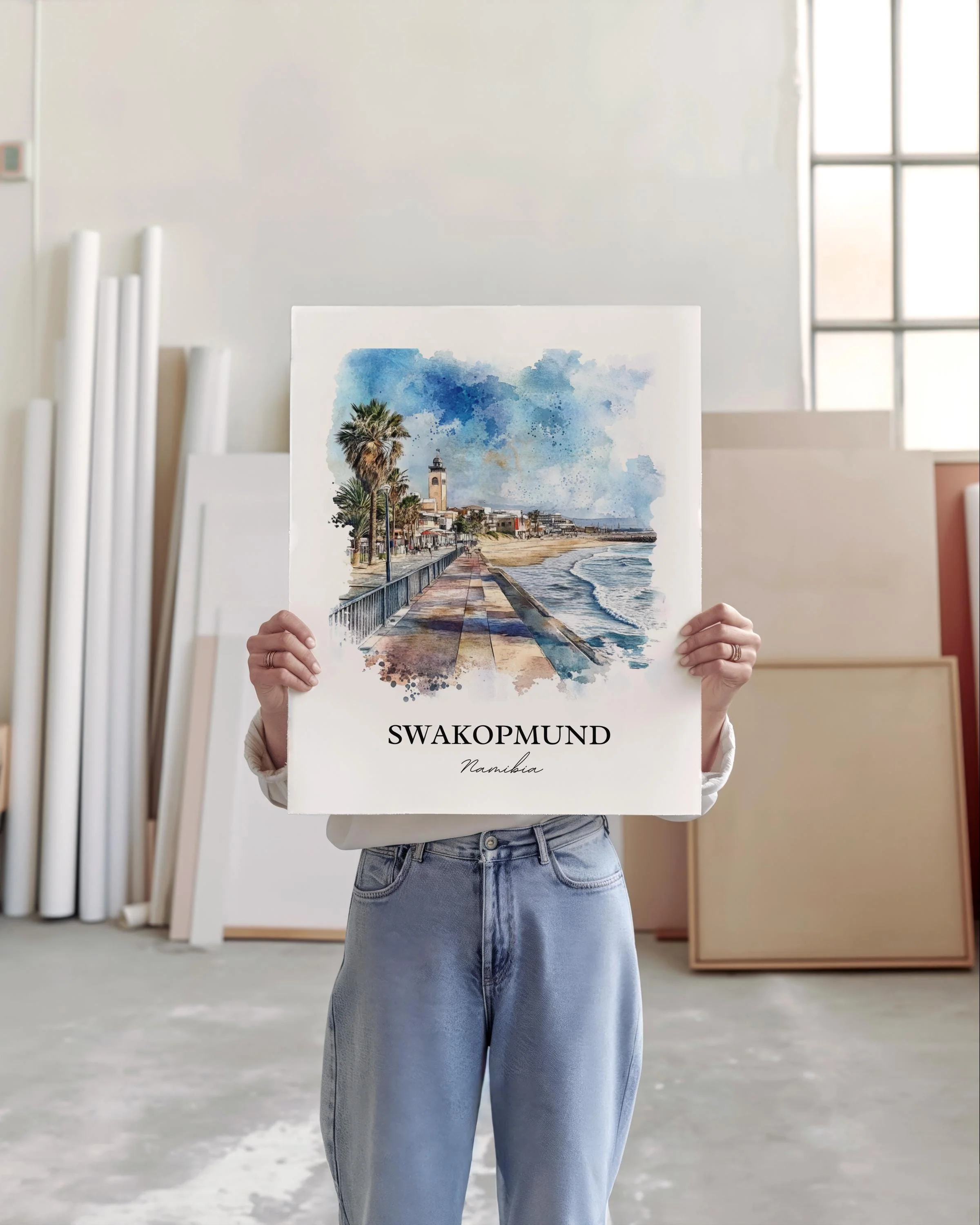 Swakopmund, Namibia – Watercolor Art Print - Image 6