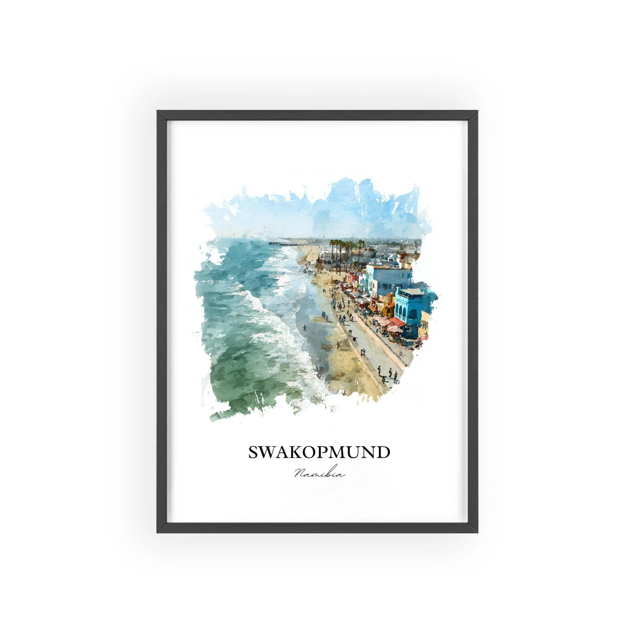 Swakopmund, Namibia – Watercolor Art Print - Image 10