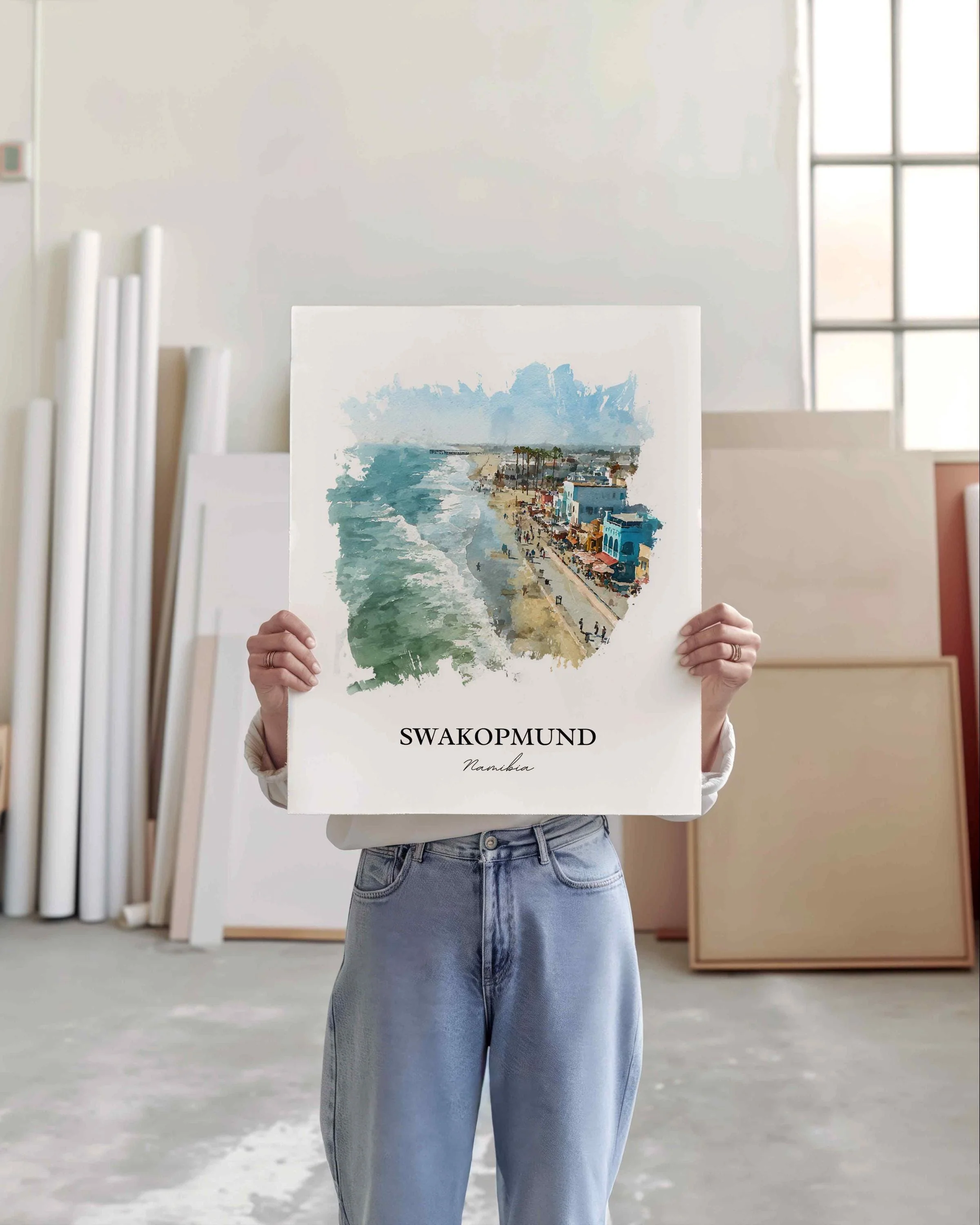 Swakopmund, Namibia – Watercolor Art Print - Image 6