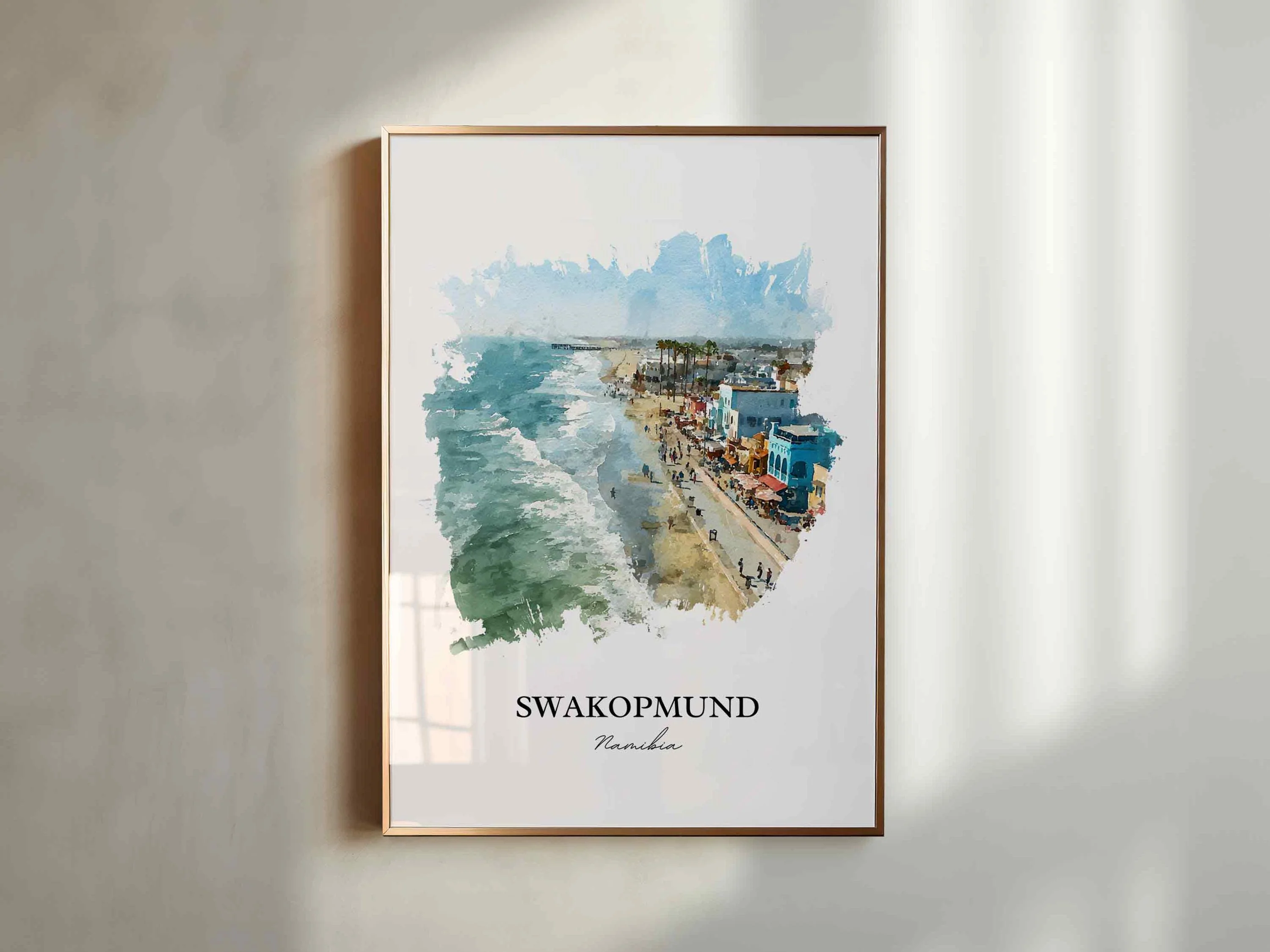 Swakopmund, Namibia – Watercolor Art Print - Image 8