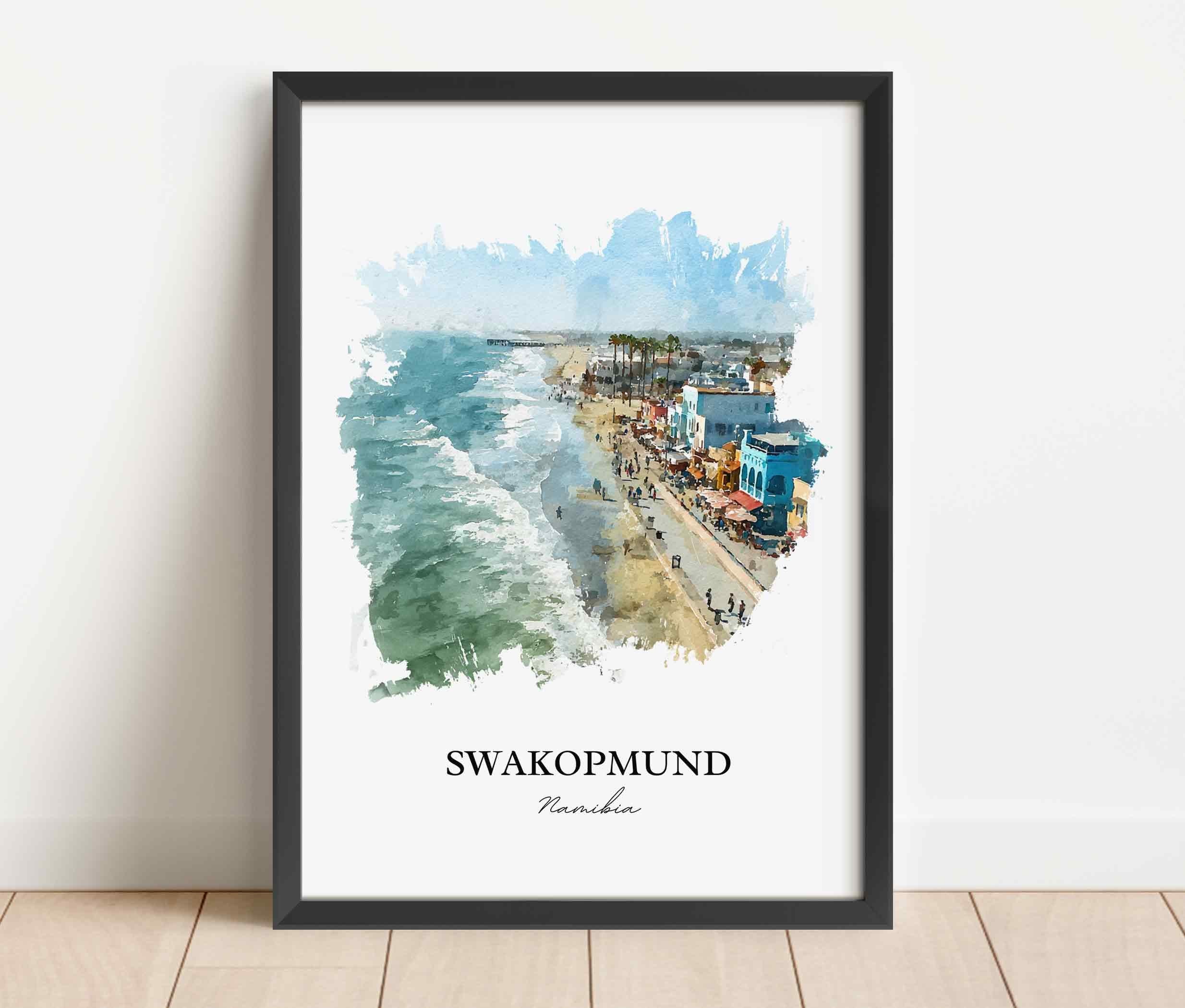 Swakopmund, Namibia – Watercolor Art Print - Image 9