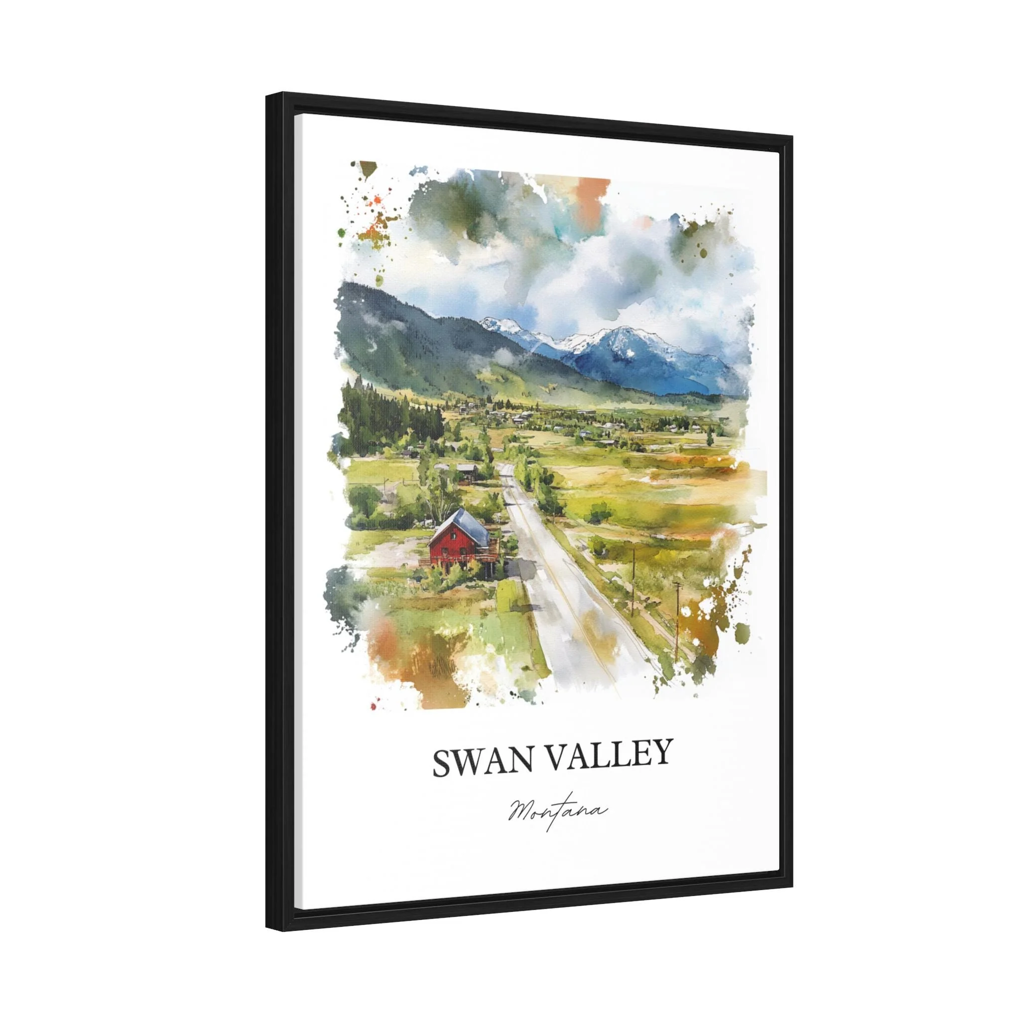 Swan Valley, Montana, USA – Watercolor Art Print - Image 5