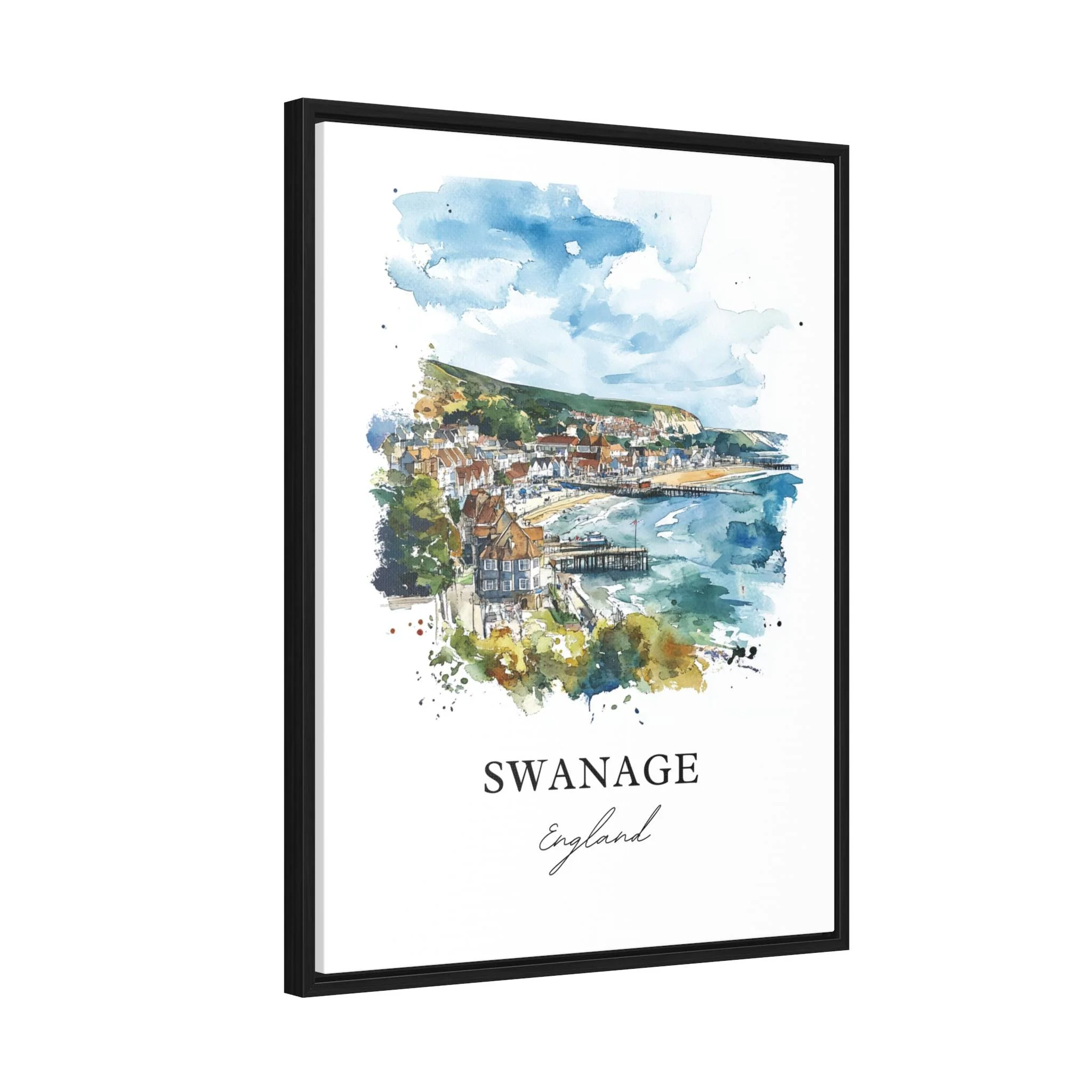 Swanage, England – Watercolor Art Print - Image 7