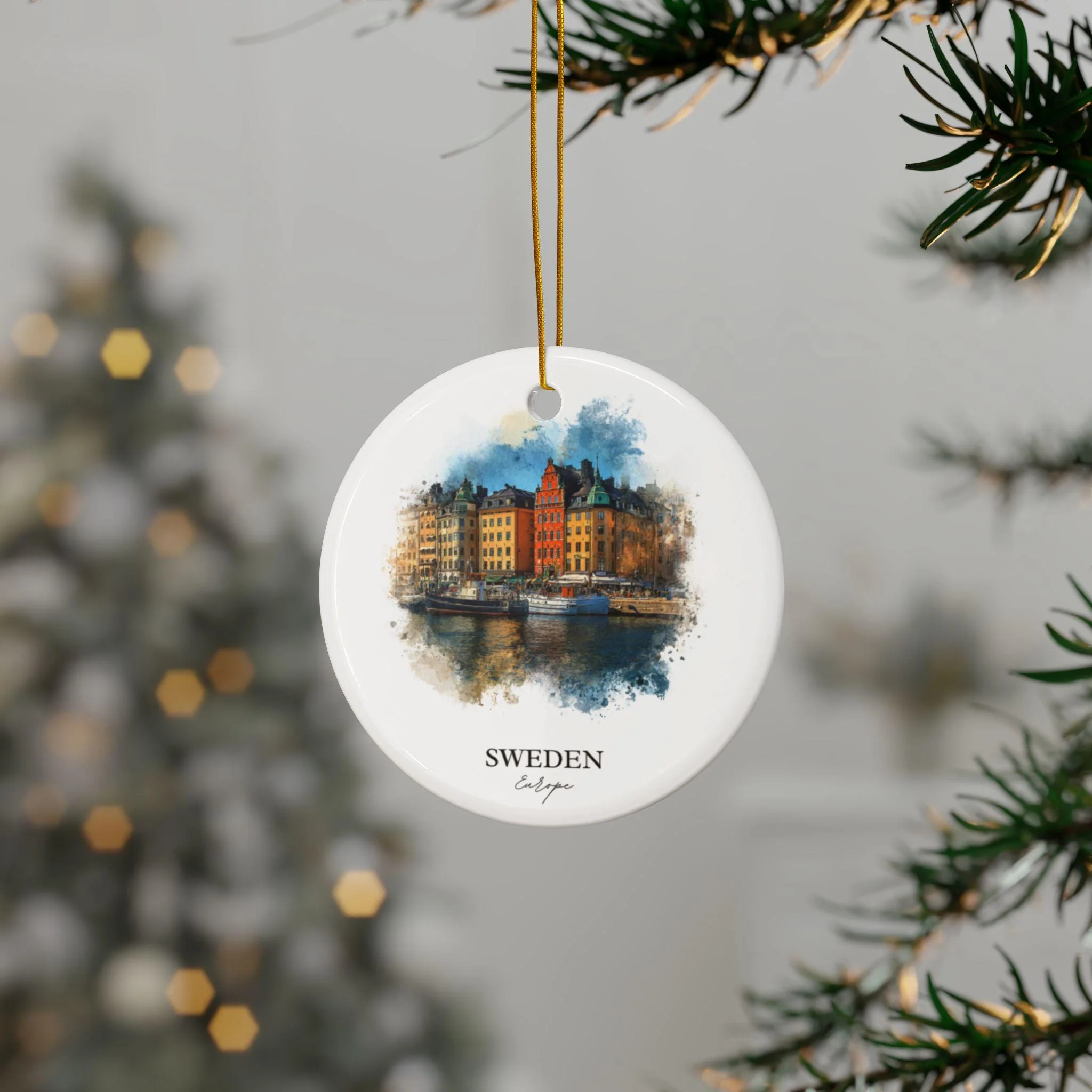 Sweden Ornament: Unique Sweden Souvenir, Sweden Xmas Decor, and Authentic Sweden Country Gift - Image 3