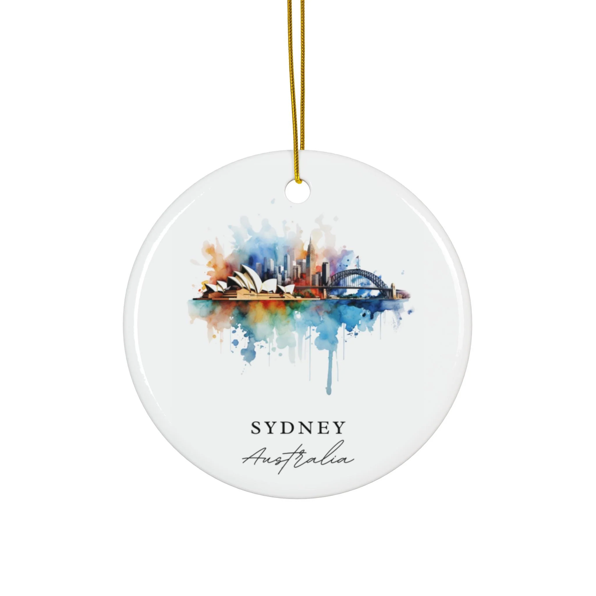 Sydney Australia Ornament: Unique Sydney Souvenir, Sydney Xmas Decor, and Authentic Sydney Australia Christmas Gift