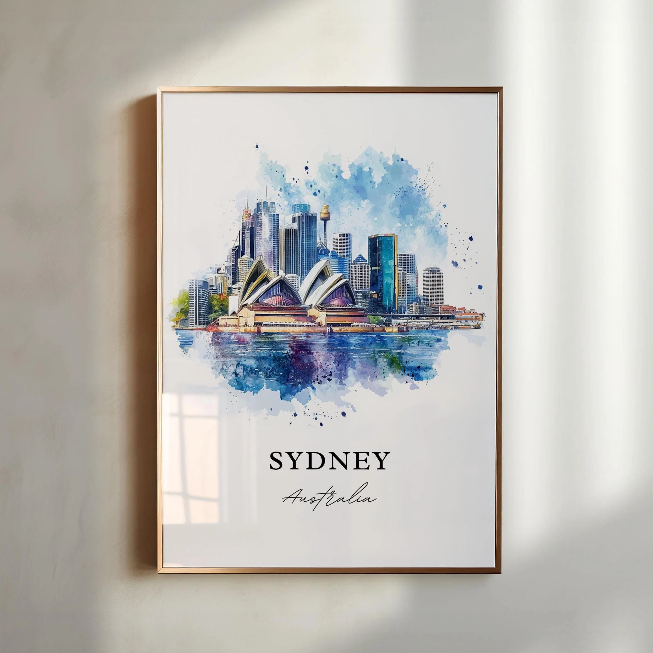 Sydney, Australia – Watercolor Art Print