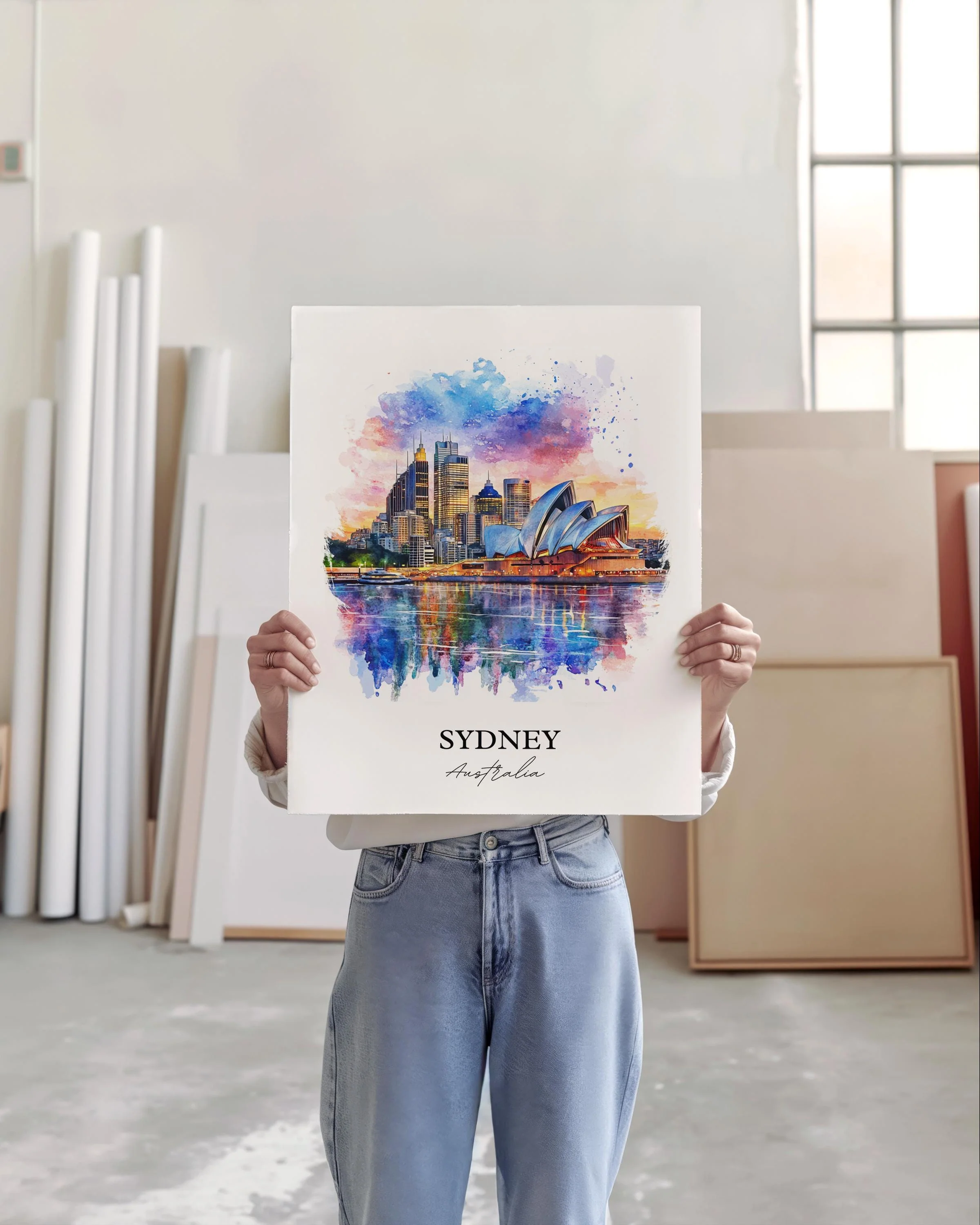 Sydney, Australia – Watercolor Art Print - Image 4