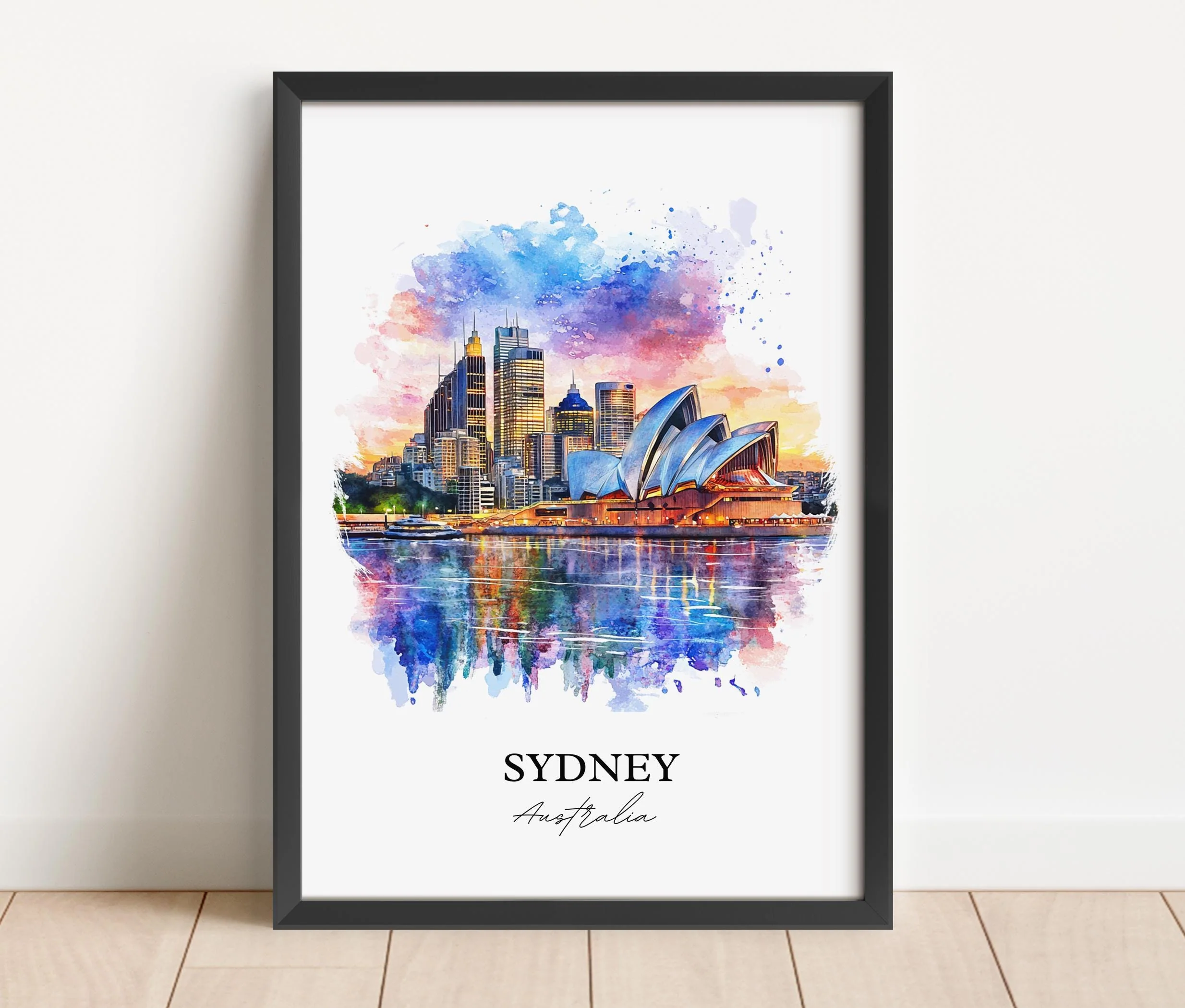 Sydney, Australia – Watercolor Art Print - Image 6