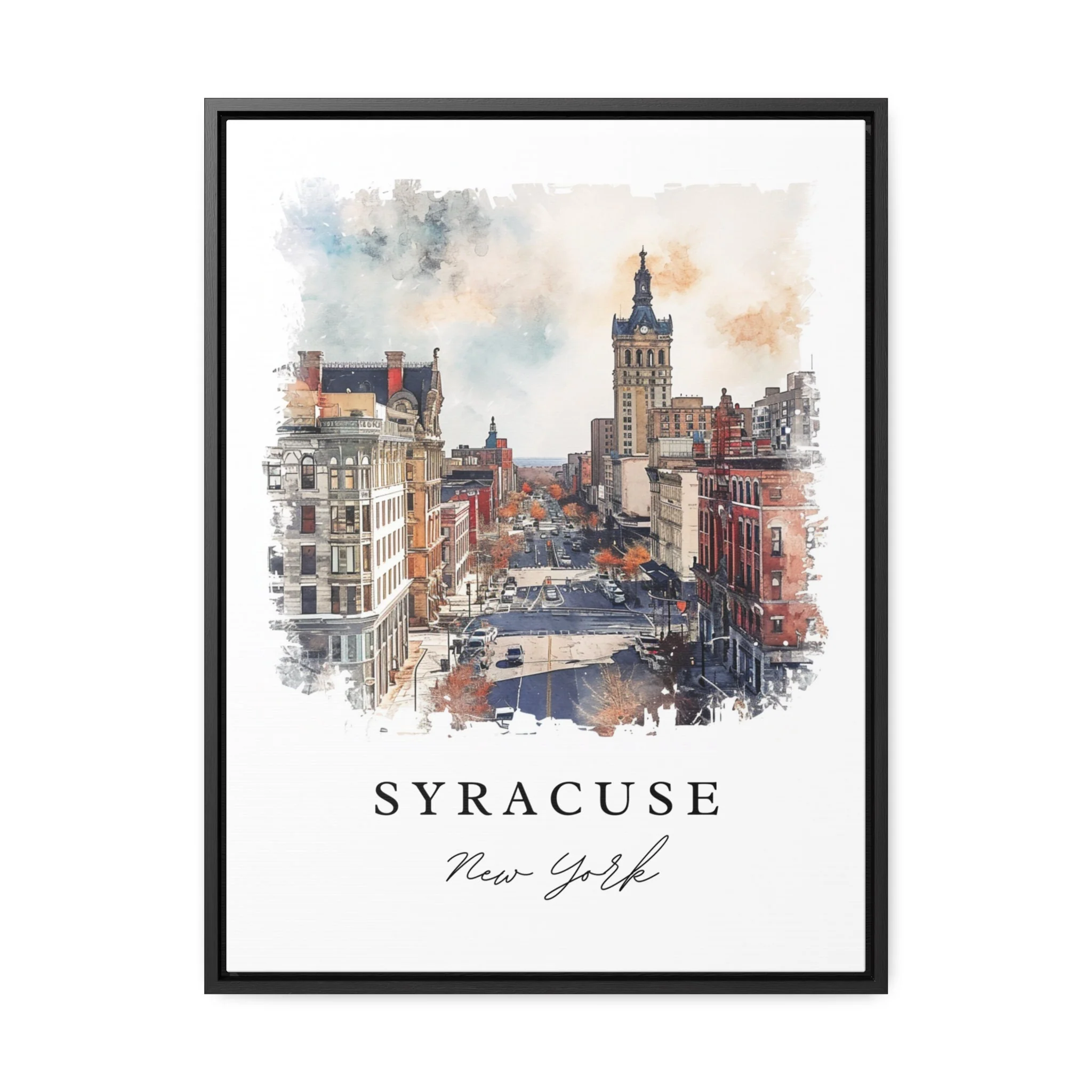 Syracuse, New York Watercolor Art Print - Image 5