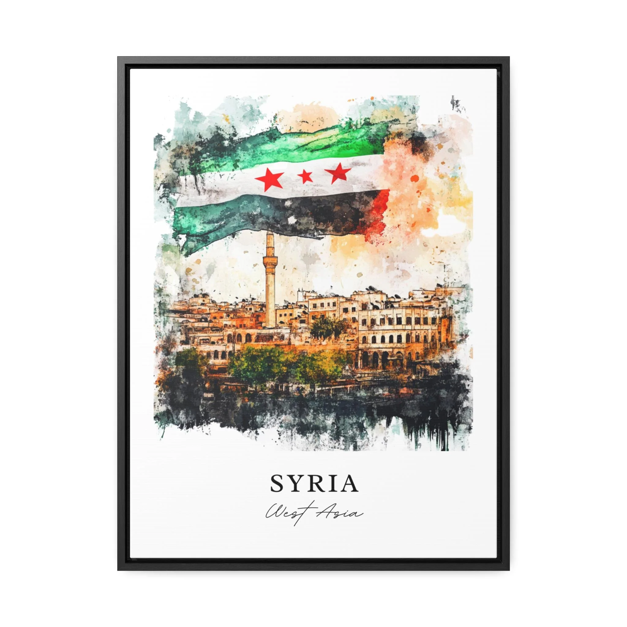 Damascus, Syria – Watercolor Art Print - Image 5