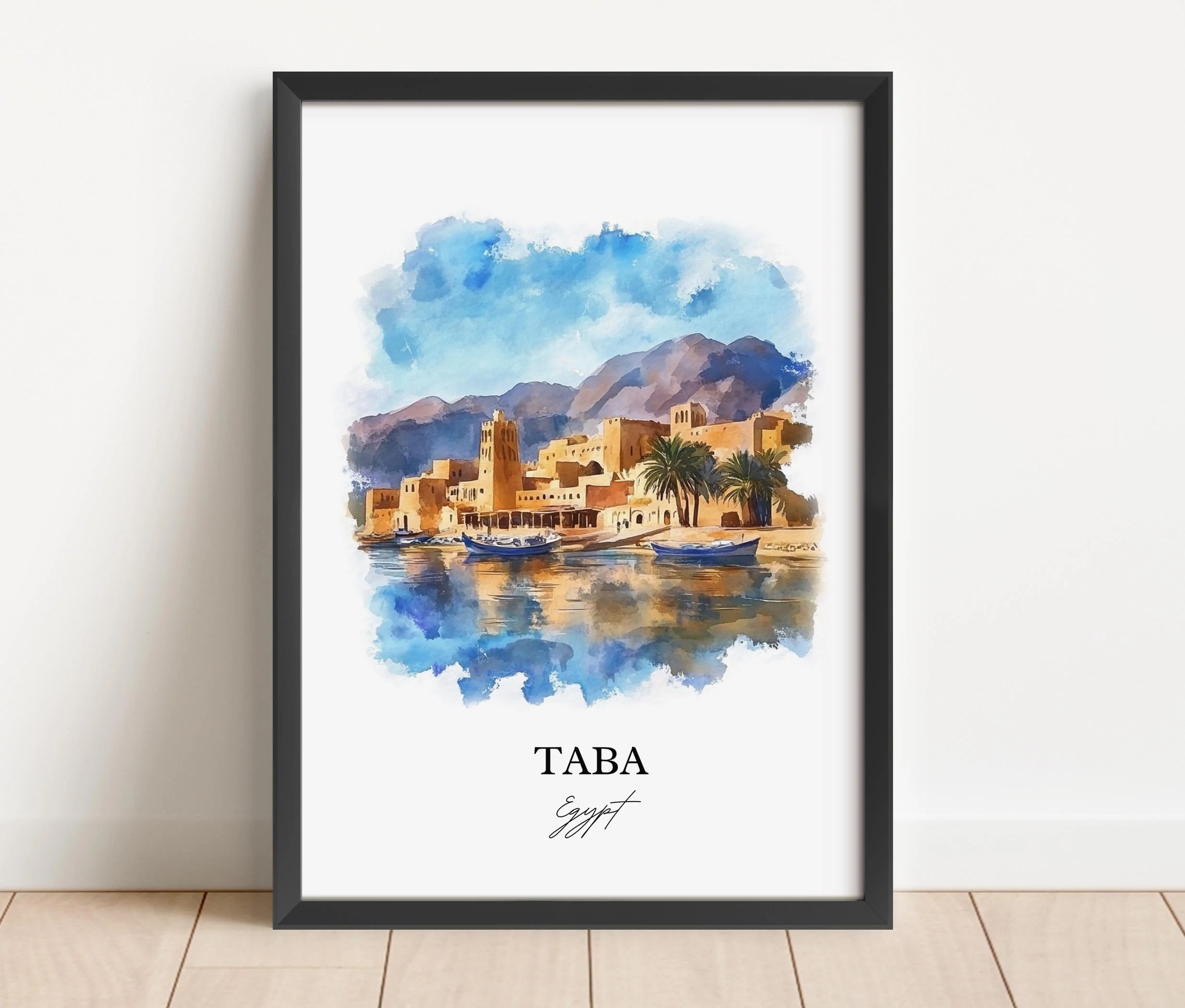 Taba, Egypt – Watercolor Art Print - Image 5