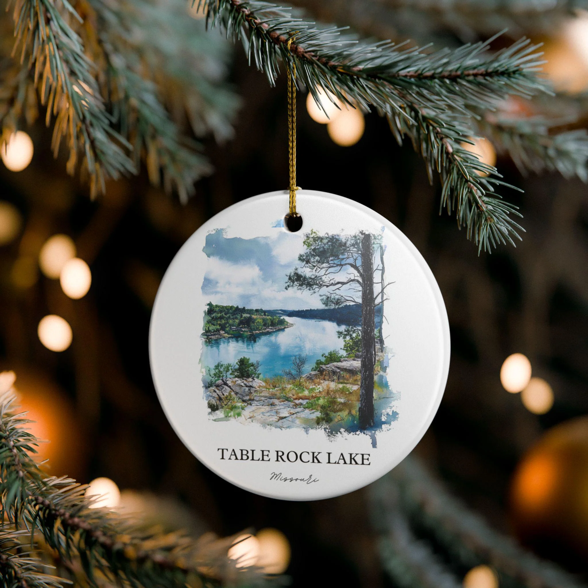 Table Rock Ornament: Unique Table Rock Missouri Souvenir, Missouri Xmas Decor, and Authentic Missouri Gift - Image 2