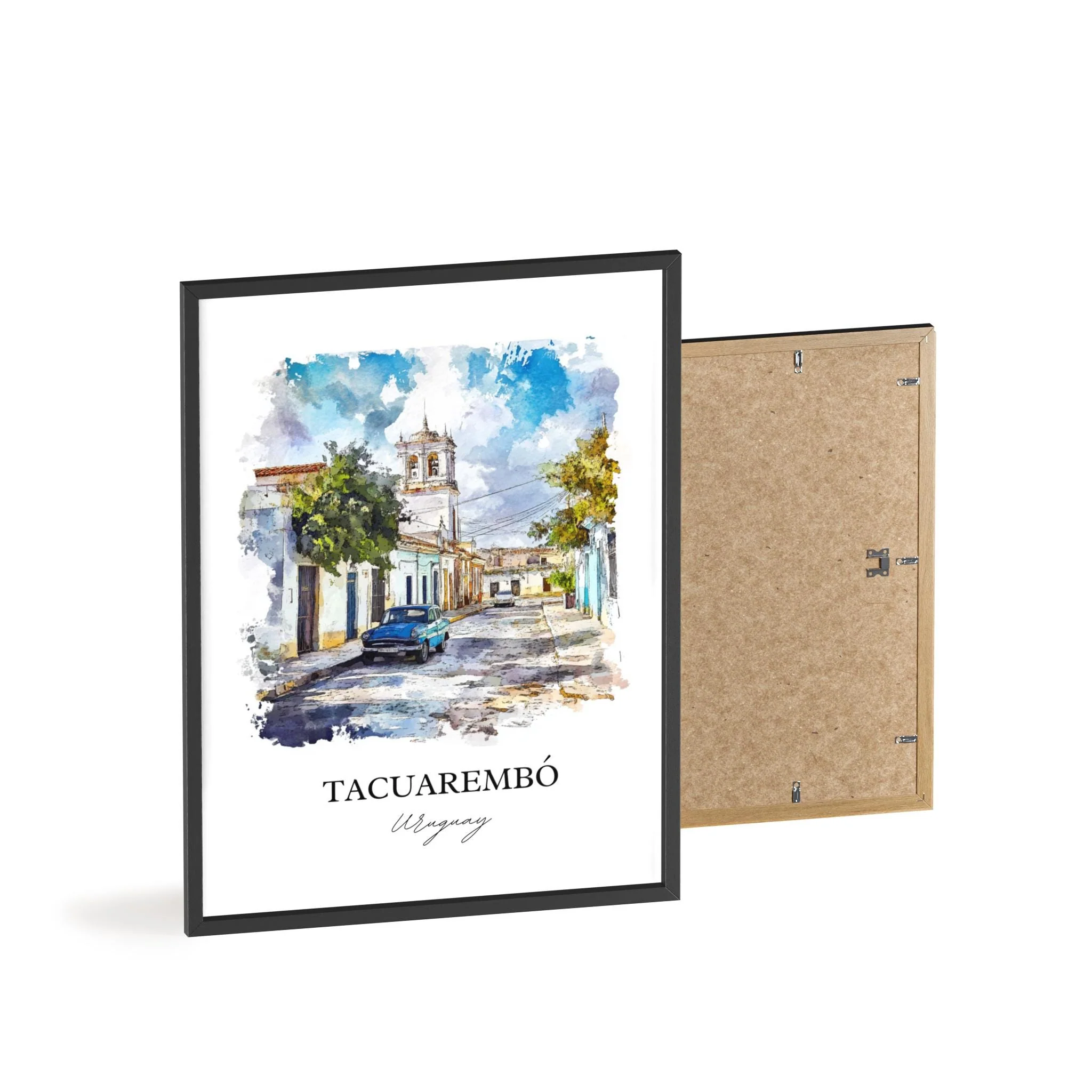 Tacuarembó, Uruguay – Watercolor Art Print - Image 8