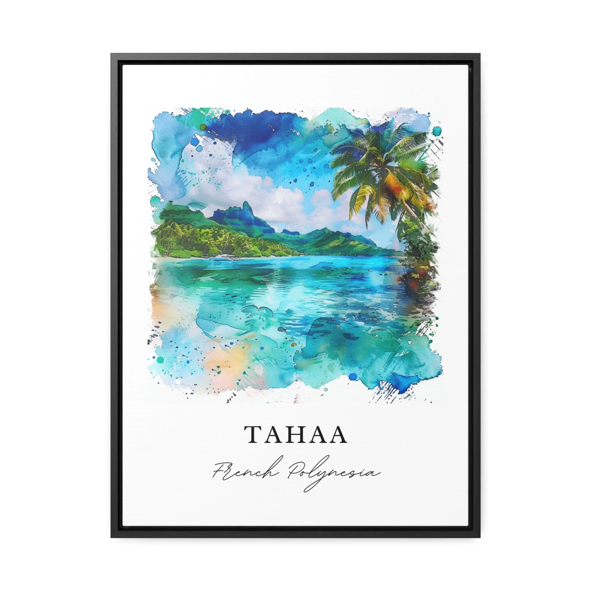 Tahaa, French Polynesia – Watercolor Art Print - Image 5