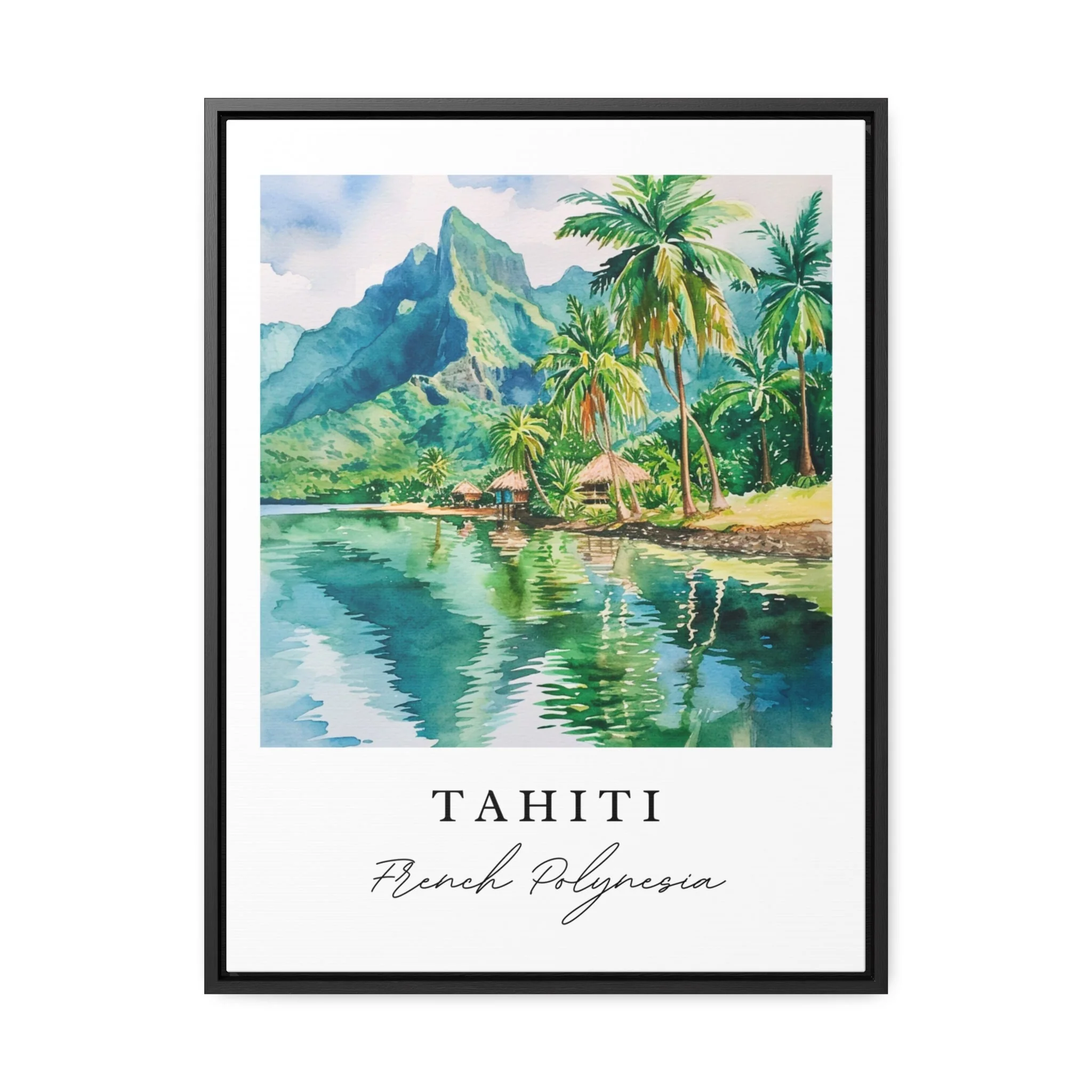 Tahiti, French Polynesia – Watercolor Art Print - Image 6