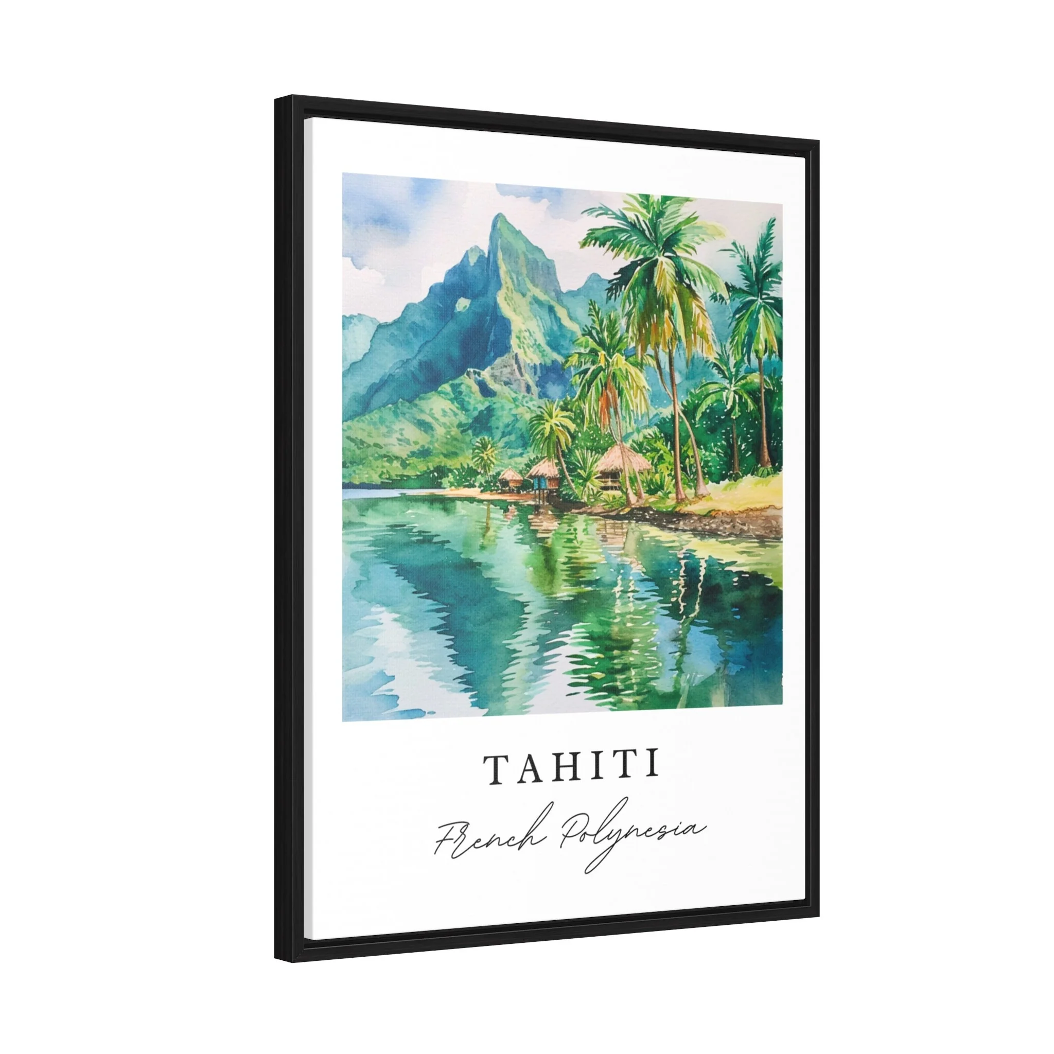 Tahiti, French Polynesia – Watercolor Art Print - Image 7