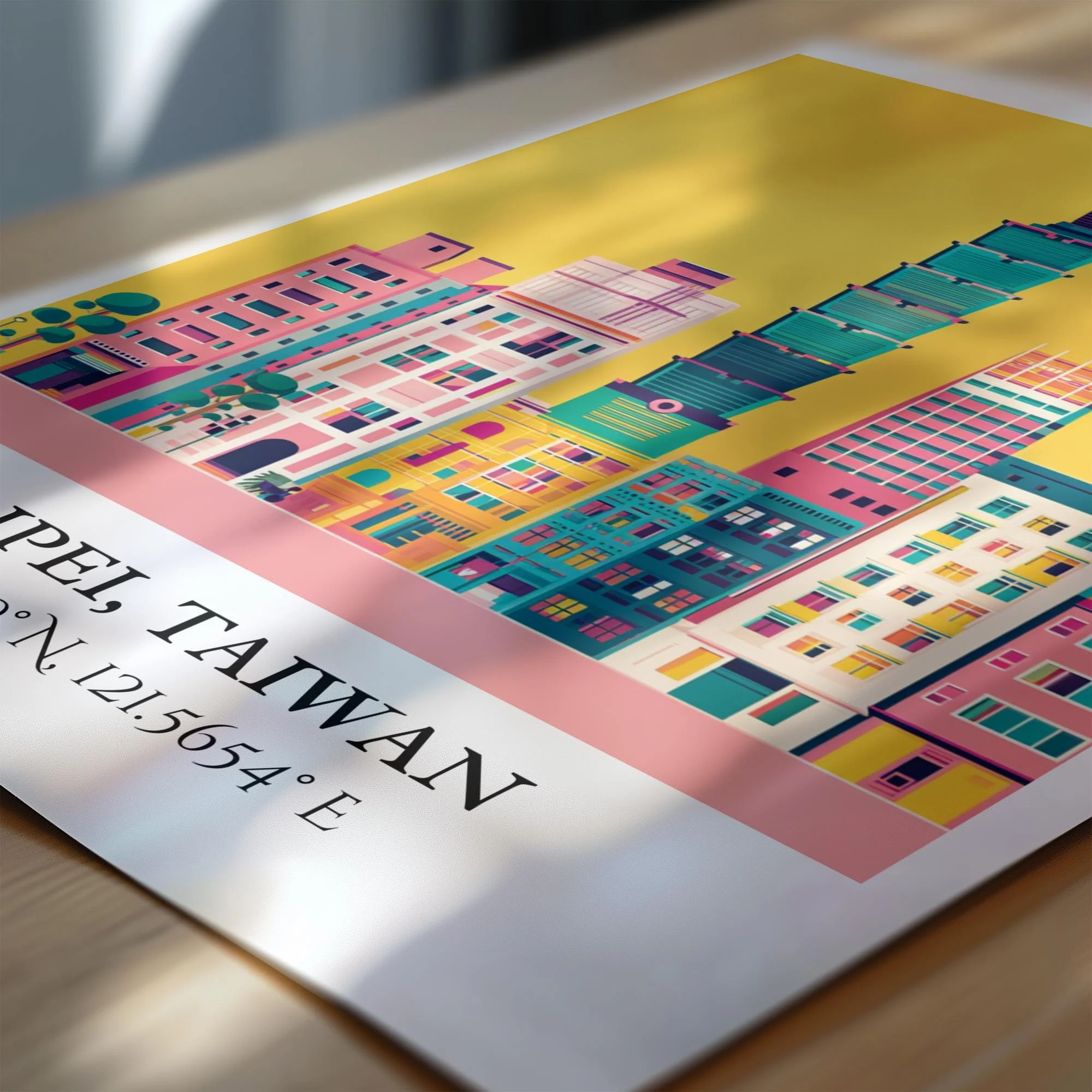 Taipei, Taiwan – Watercolor Art Print - Image 2