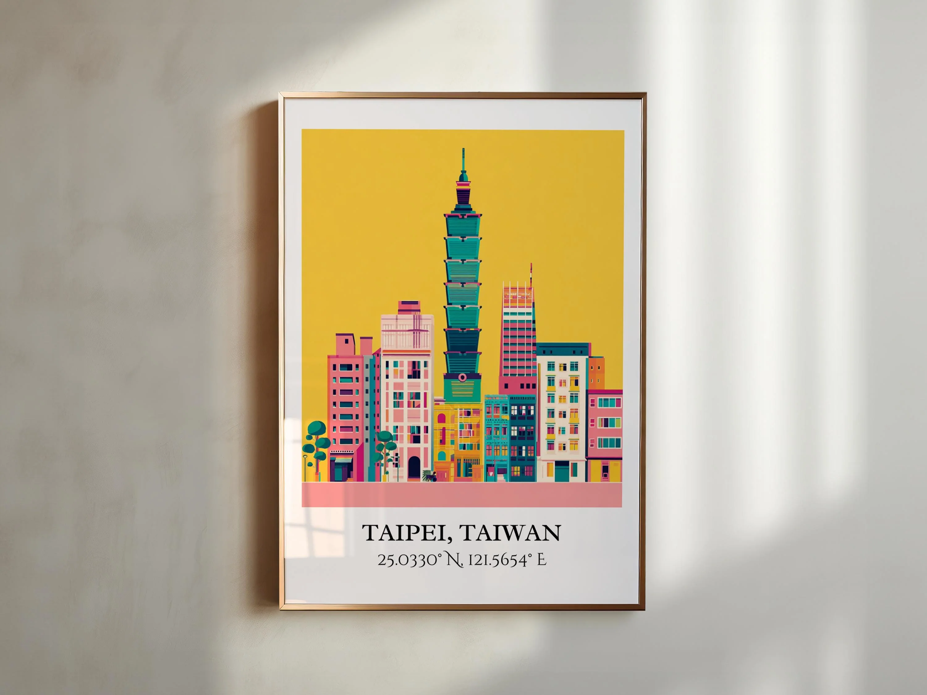 Taipei, Taiwan – Watercolor Art Print - Image 6