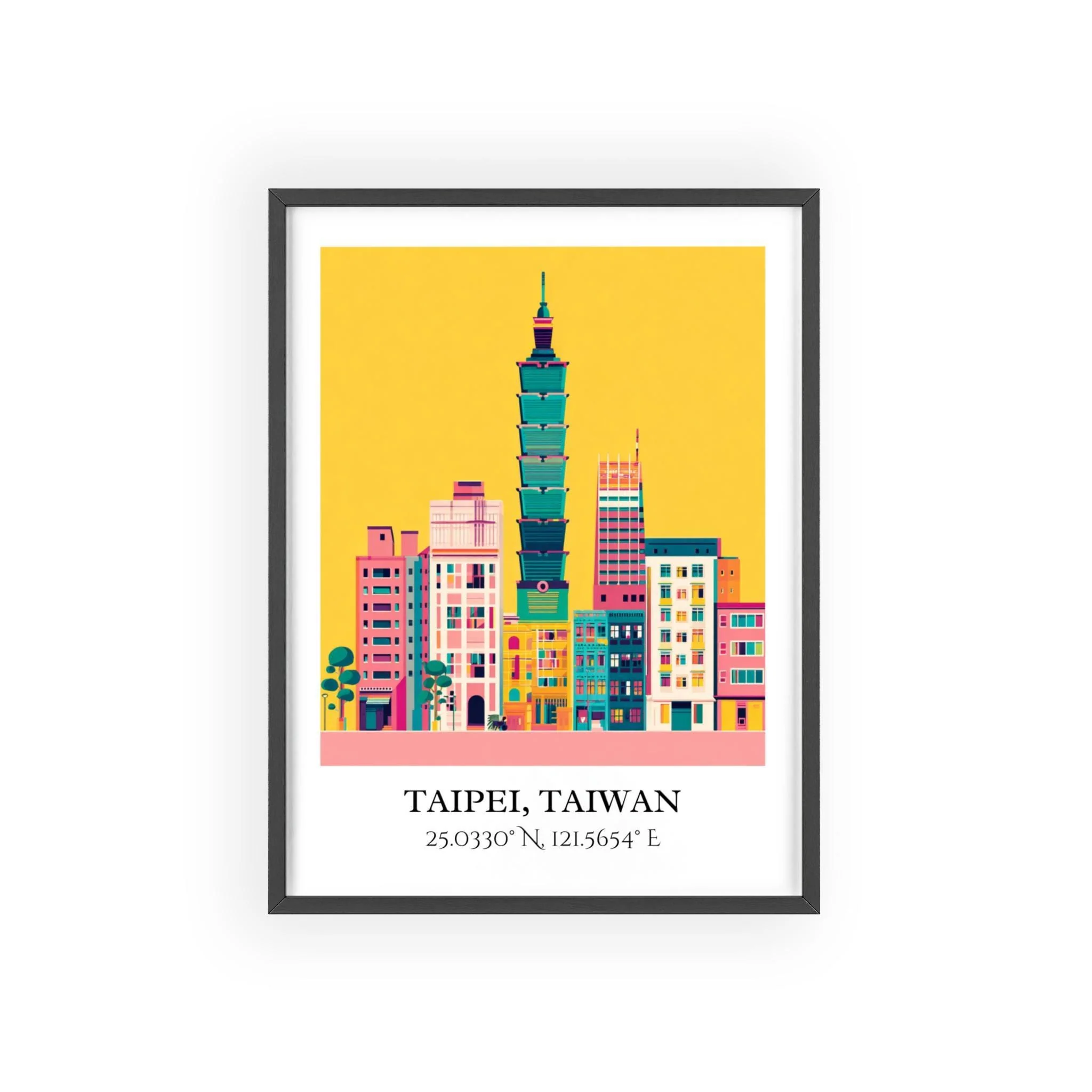 Taipei, Taiwan – Watercolor Art Print - Image 7