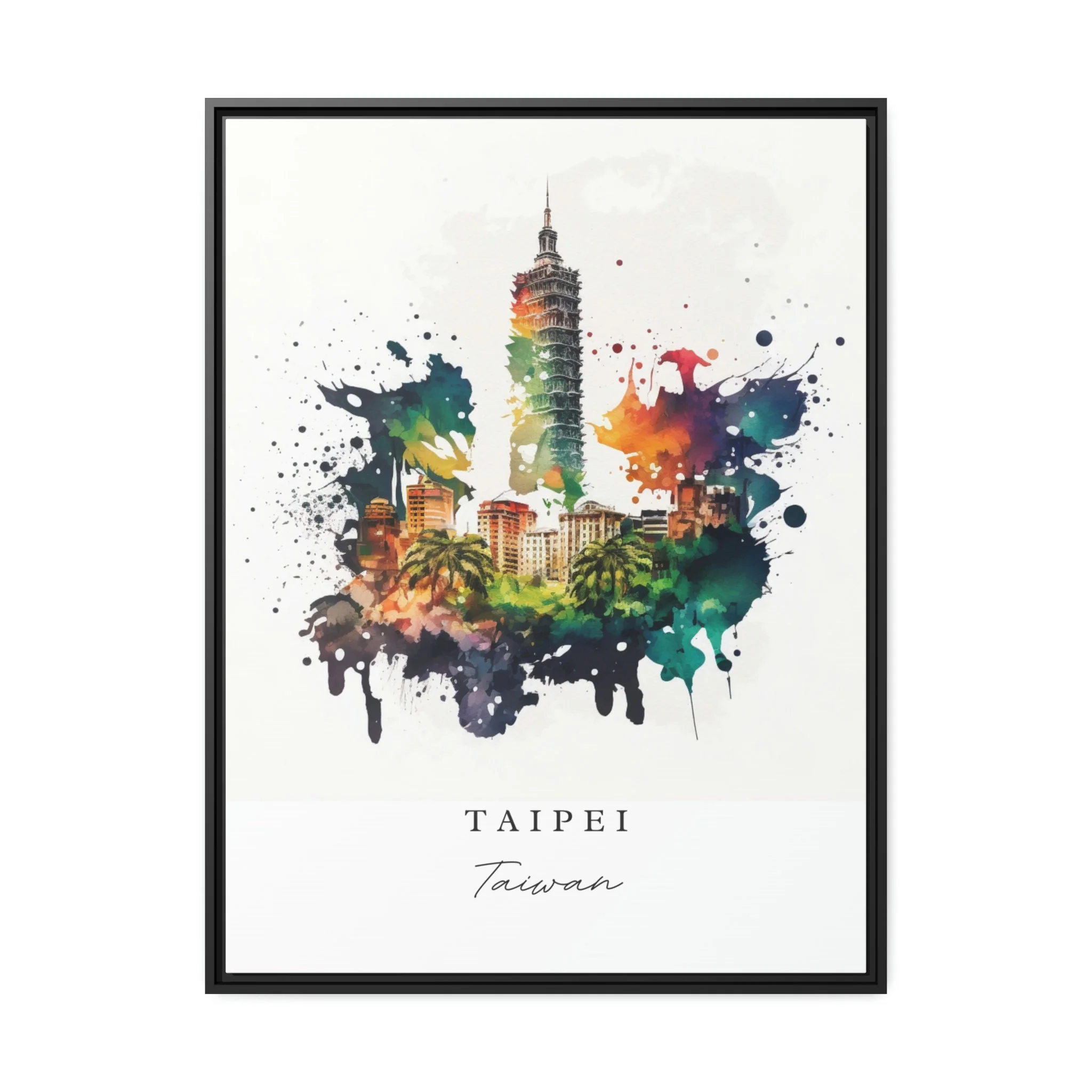 Taipei, Taiwan – Watercolor Art Print - Image 5