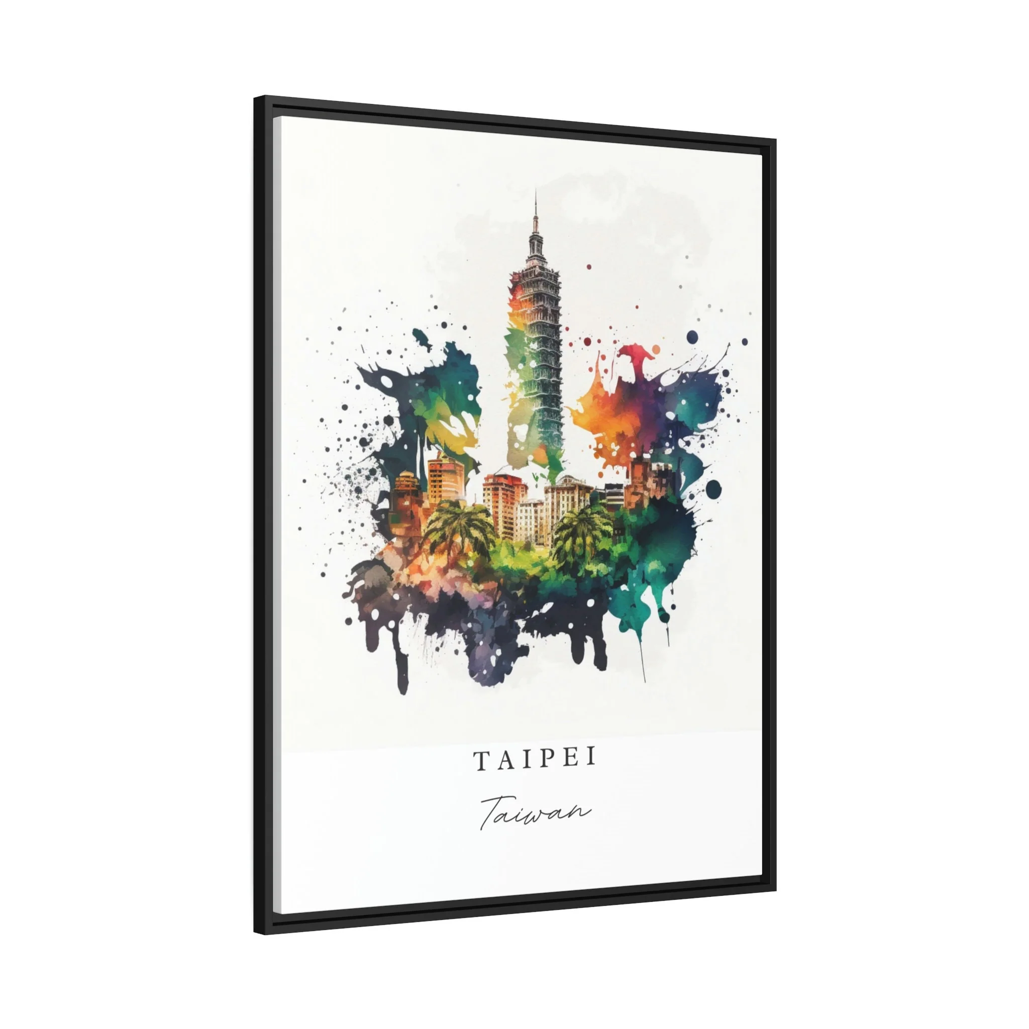 Taipei, Taiwan – Watercolor Art Print - Image 6