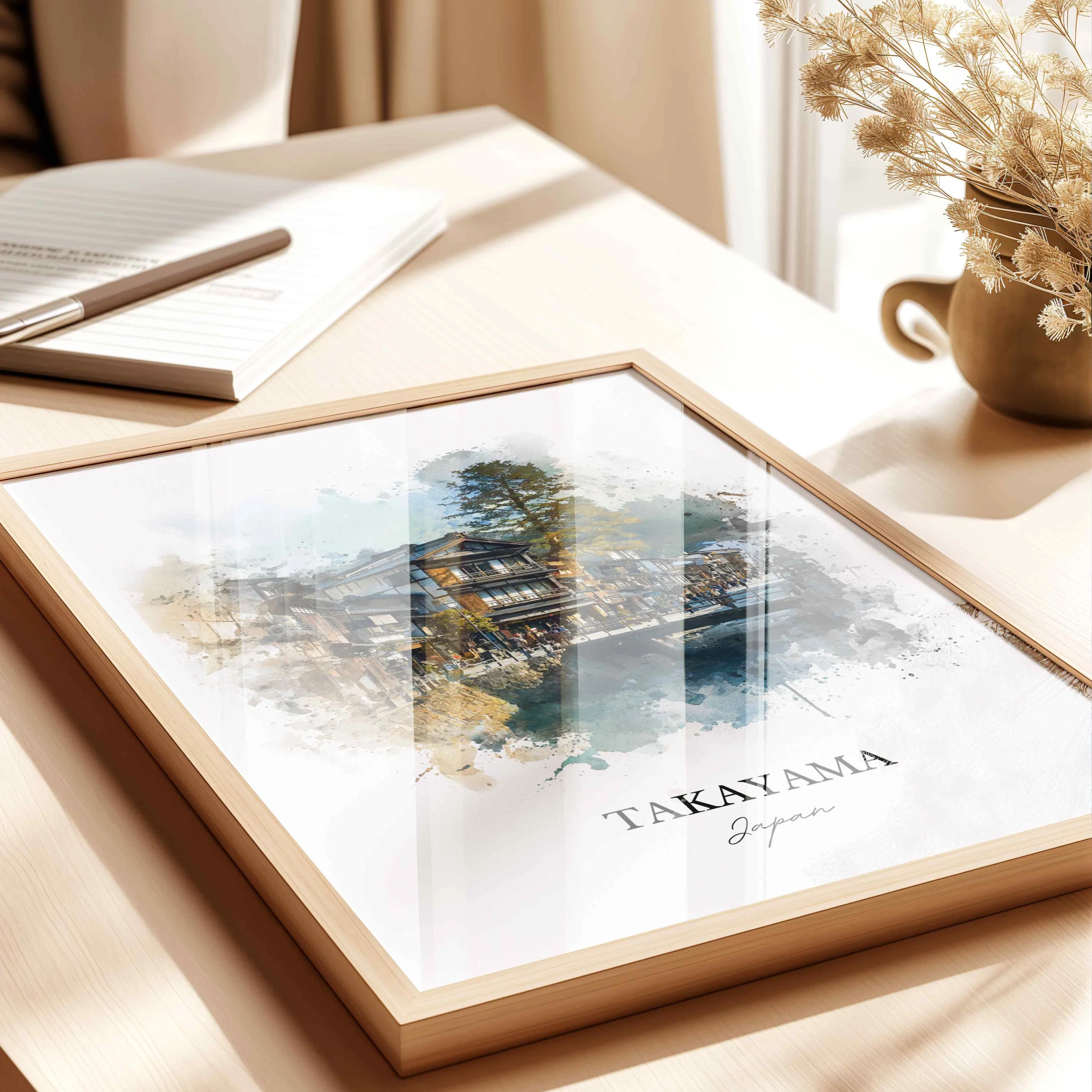 Takayama, Japan – Watercolor Art Print - Image 4