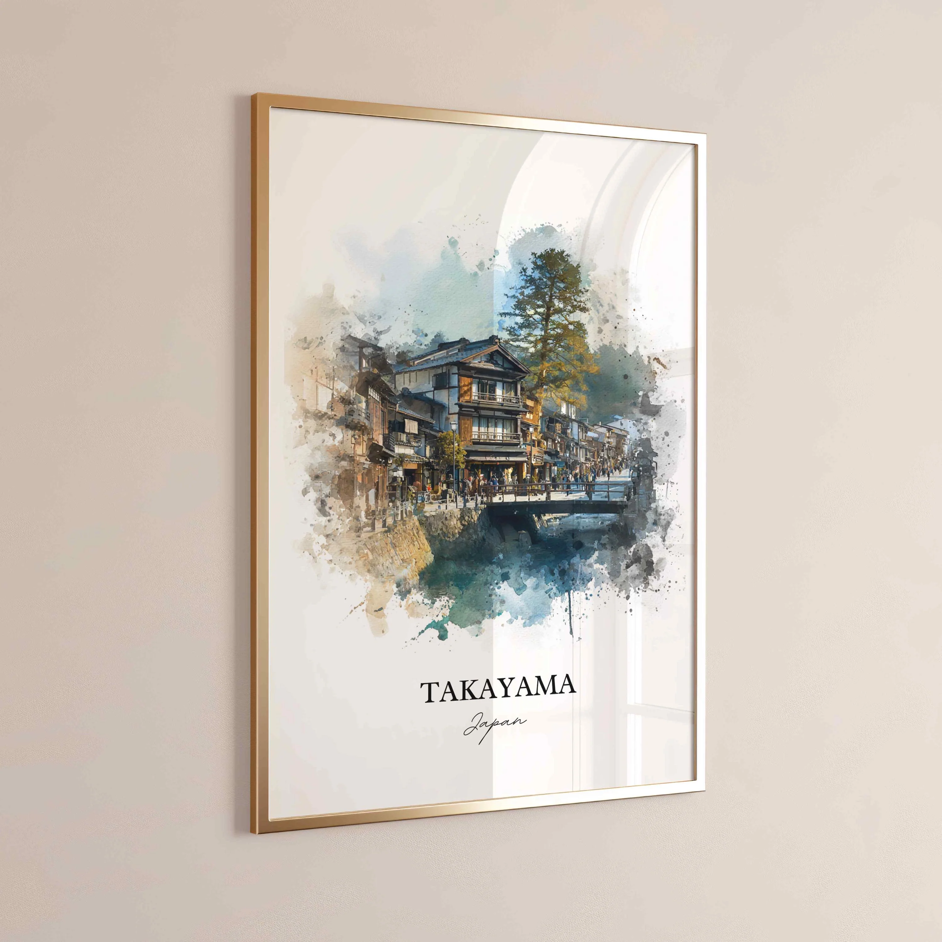 Takayama, Japan – Watercolor Art Print - Image 6