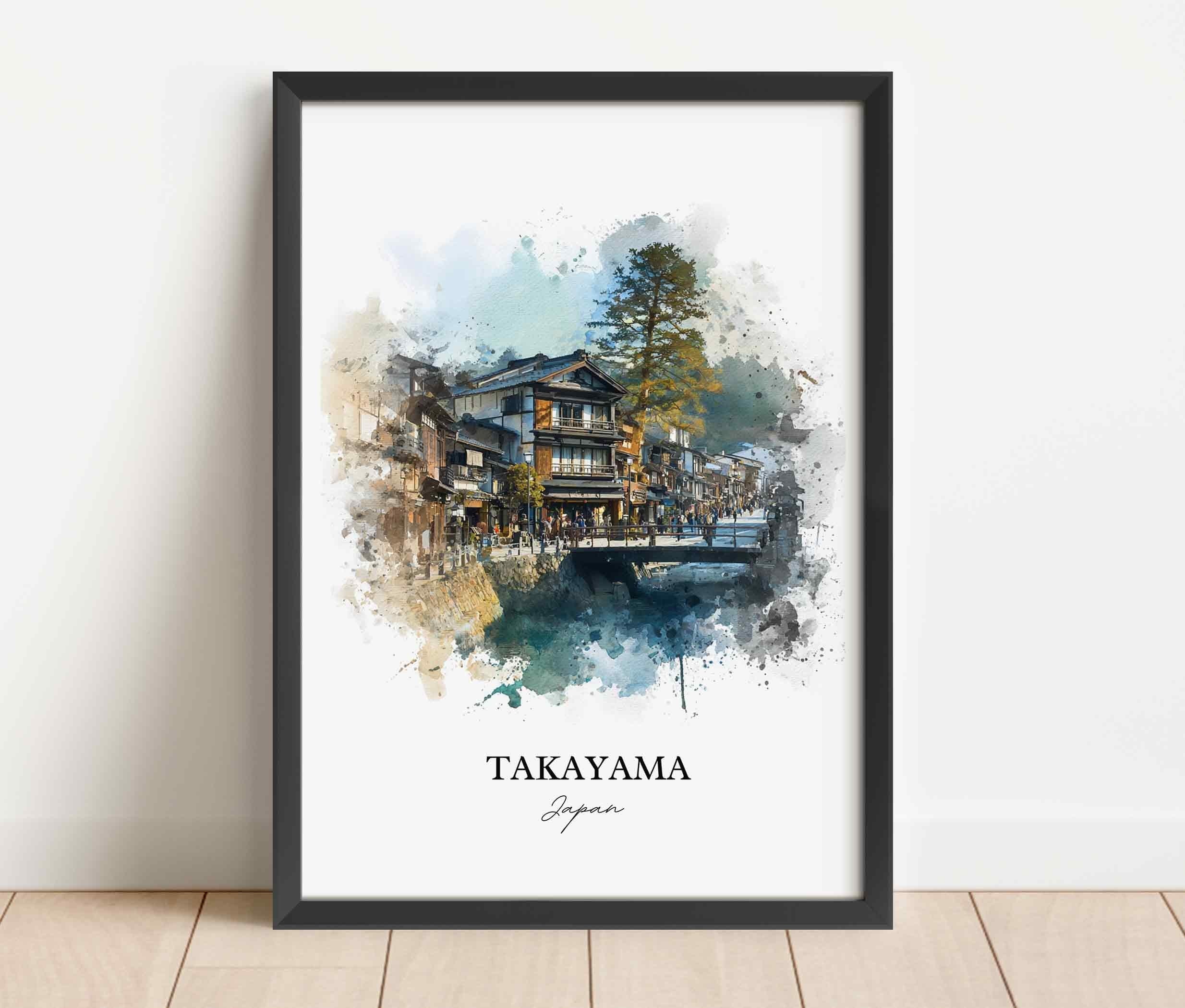 Takayama, Japan – Watercolor Art Print - Image 7