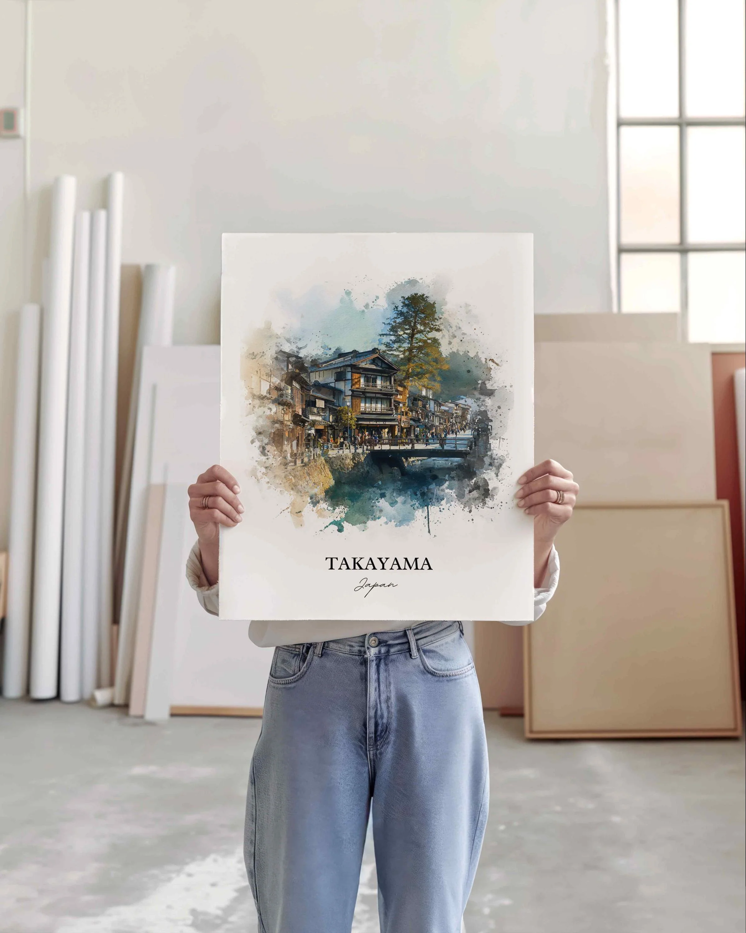 Takayama, Japan – Watercolor Art Print - Image 8