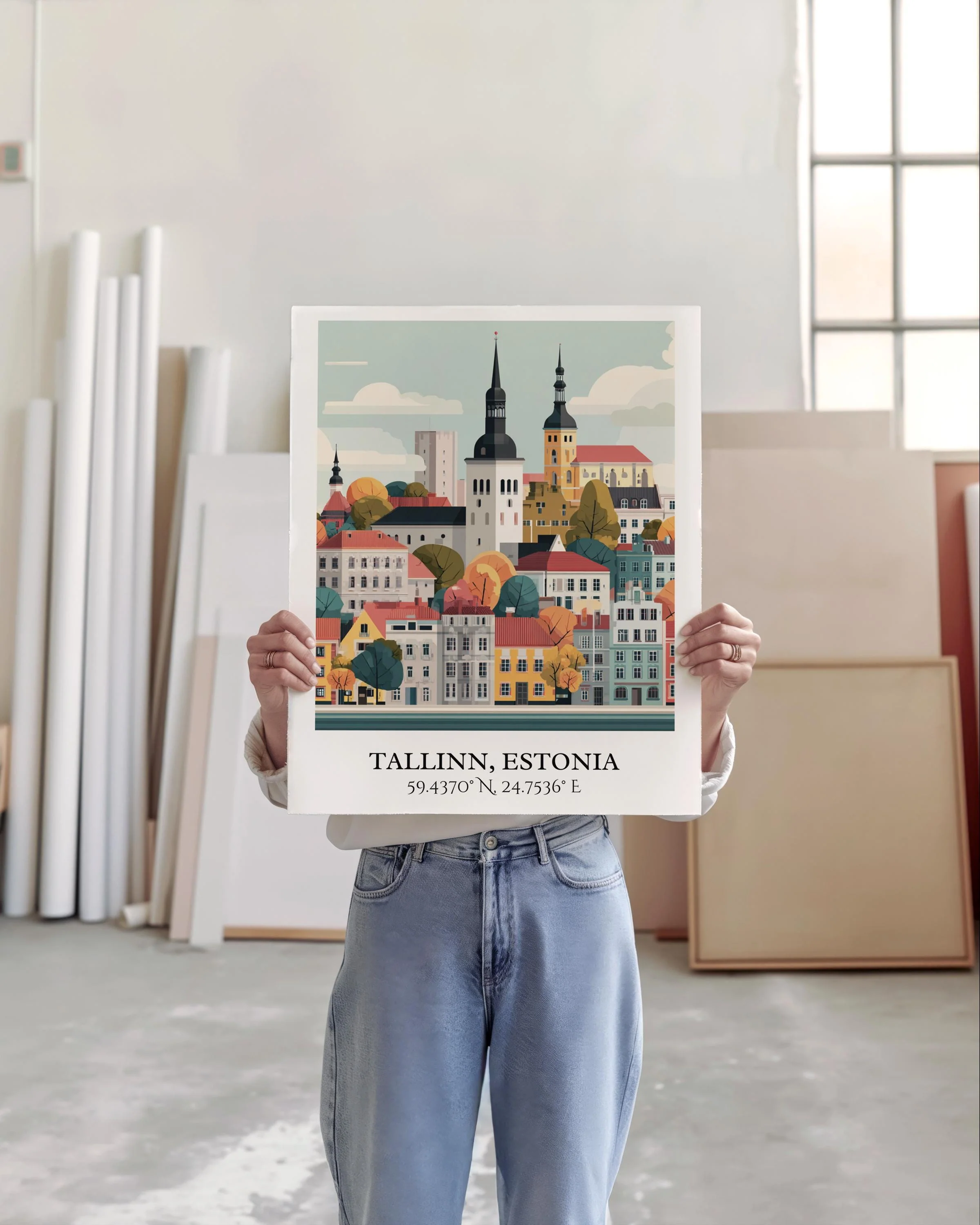 Tallinn, Estonia – Watercolor Art Print - Image 4