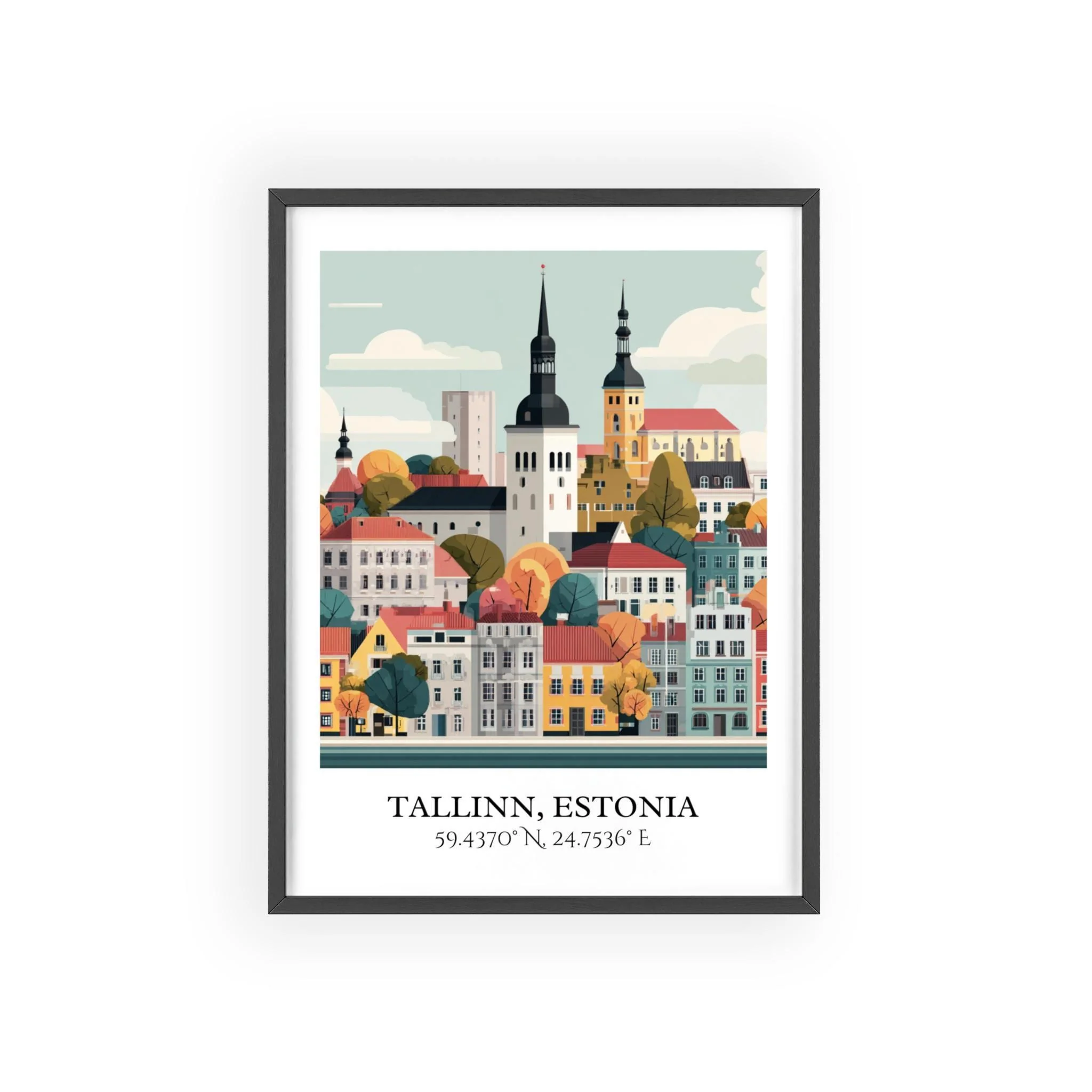 Tallinn, Estonia – Watercolor Art Print - Image 7