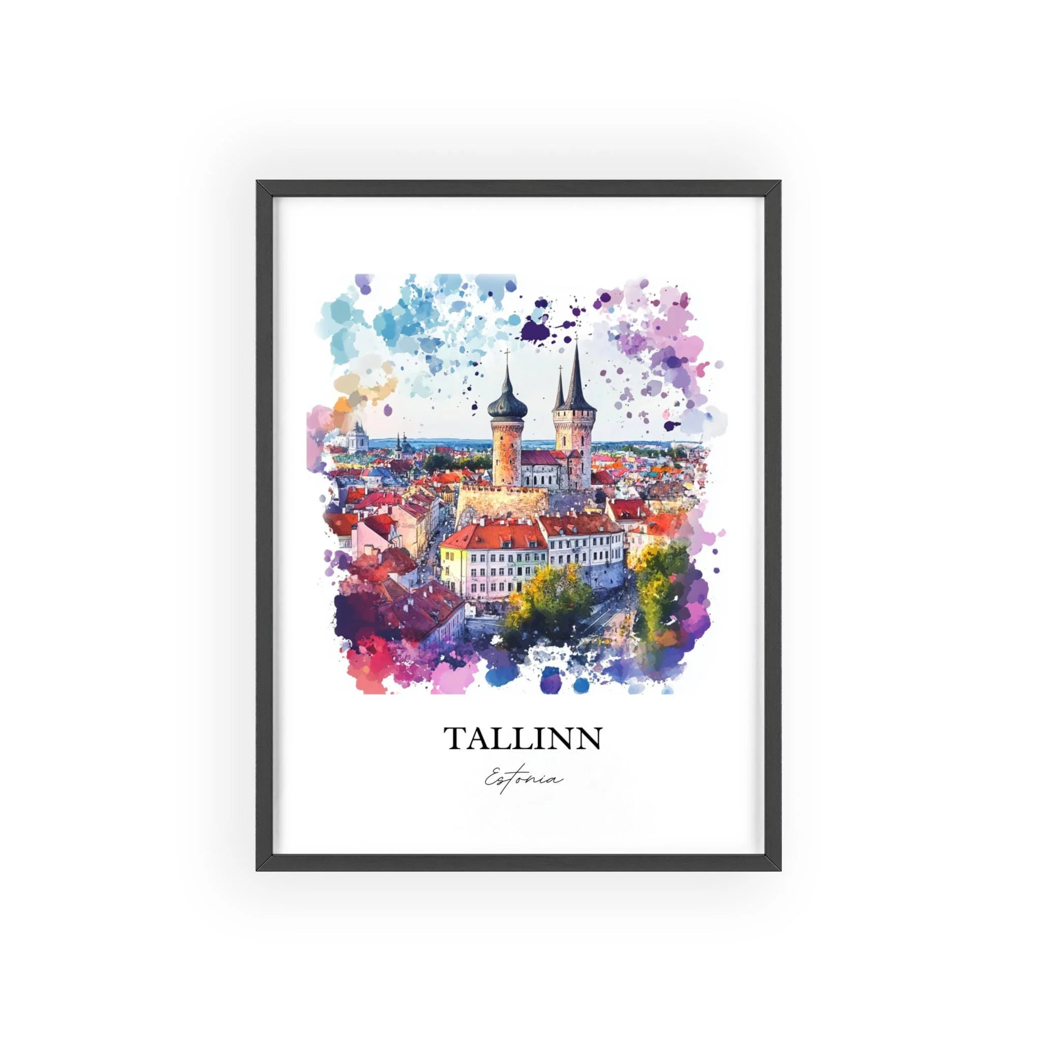 Tallinn, Estonia – Watercolor Art Print - Image 7