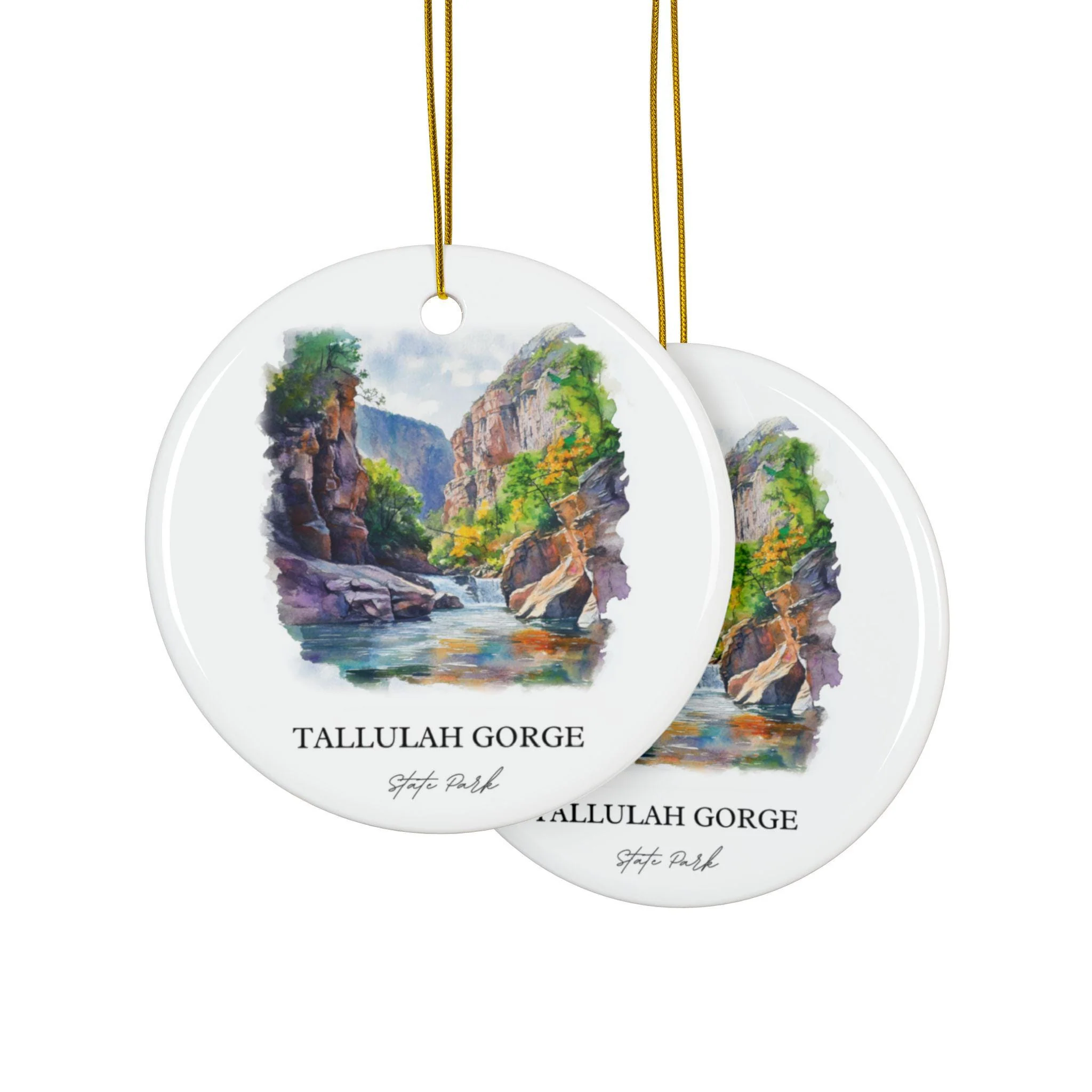 Tallulah Gorge Ornament: Unique Tallulah Gorge State Park Souvenir, Tallulah Gorge Xmas Decor, and Authentic Georgia Gift - Image 2